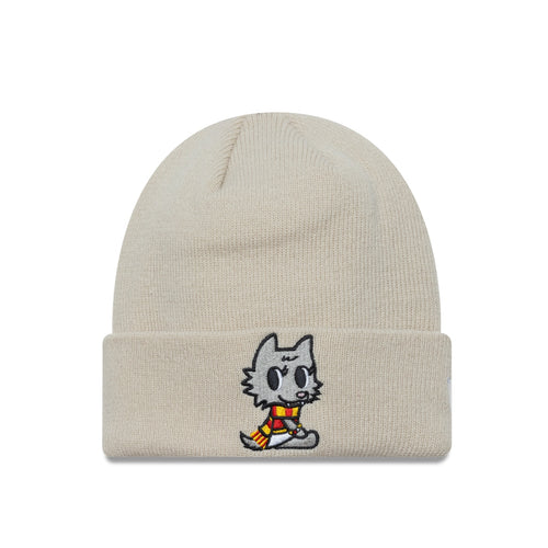 Berretto con logo Lupetto, Bambino, Beige