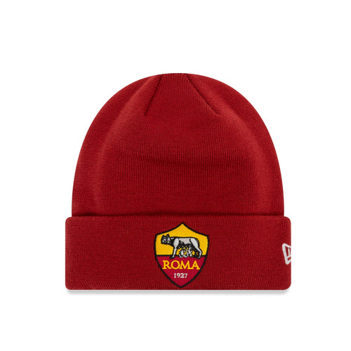 Berretto New Era cuff beanie Crest AS Roma, Adulto, Rosso