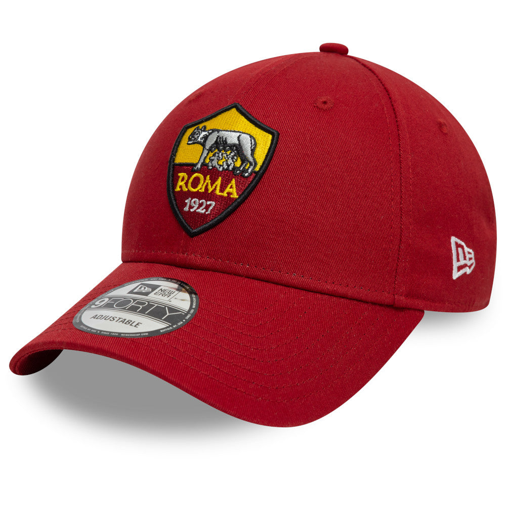 Cappellino New Era 9Forty logo Crest AS Roma, Adulto, Rosso