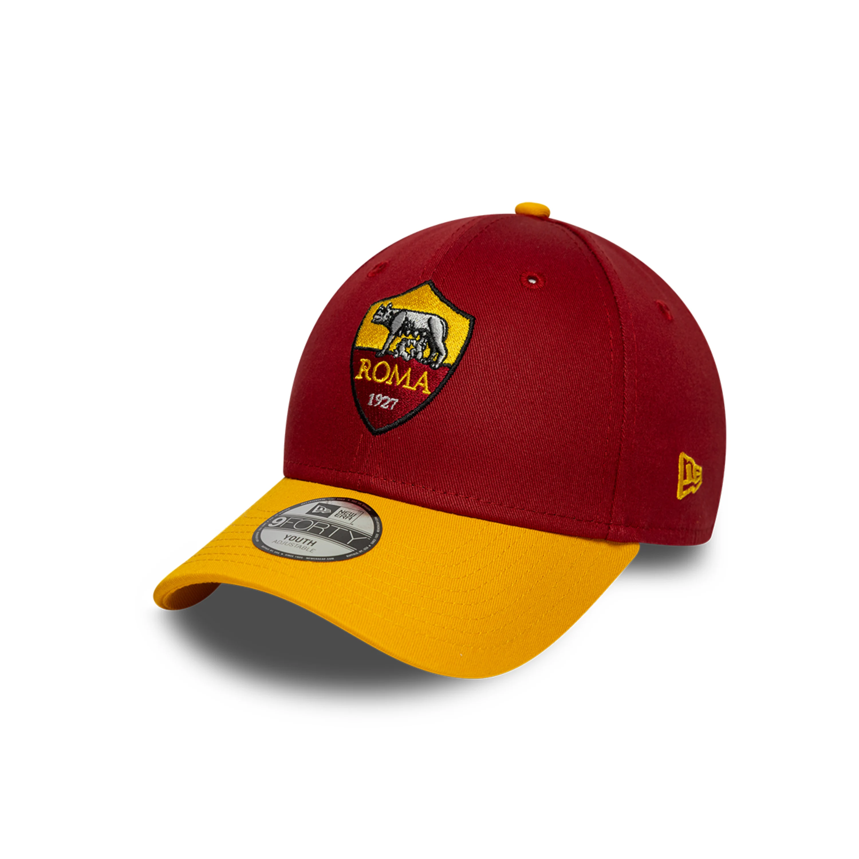 Cappellino New Era Team 9Forty AS Roma, Giallo Rosso, Bambino