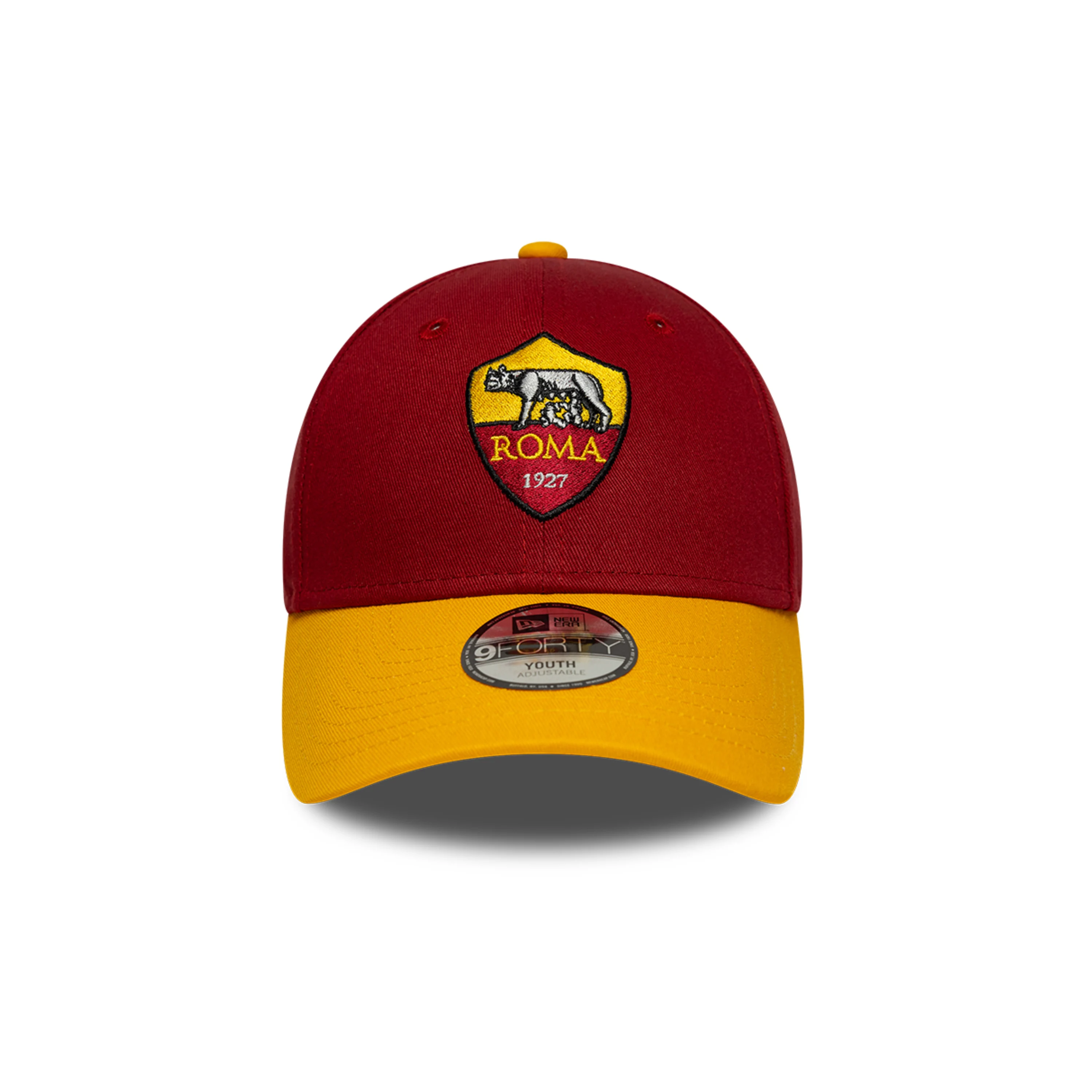 New Era Team 9Forty AS Roma Cap, Yellow and Red, Kids