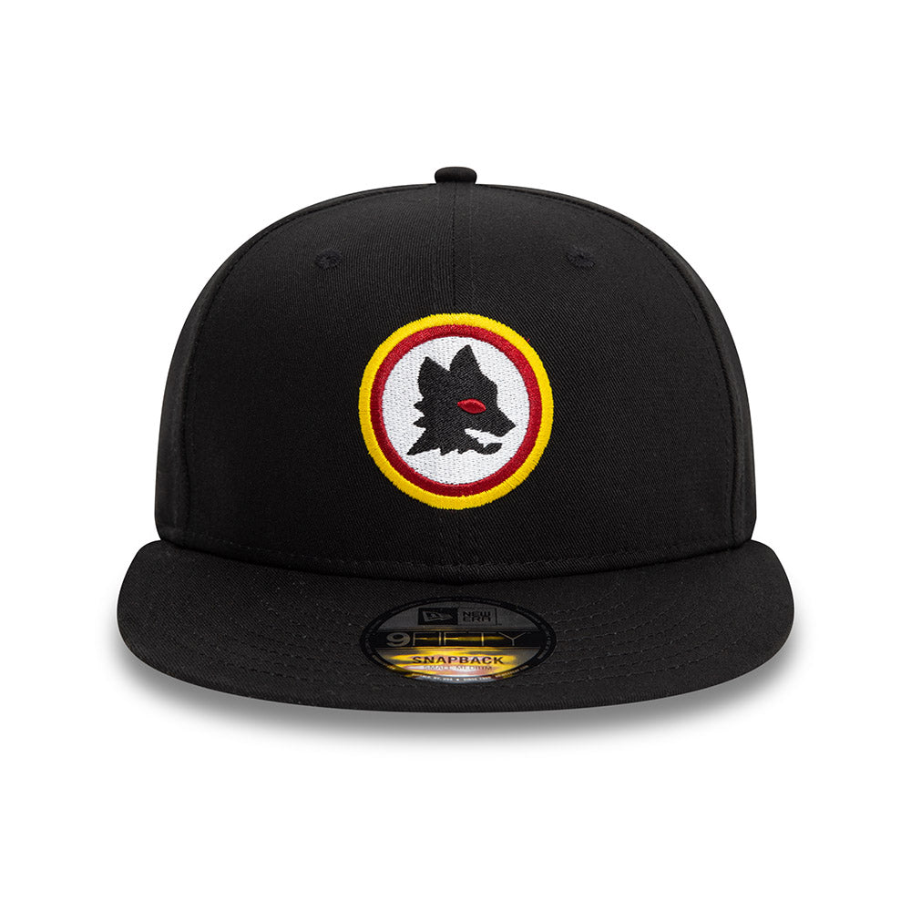 Cappellino New Era 9Fifty Lupetto AS Roma, Adulto, Nero
