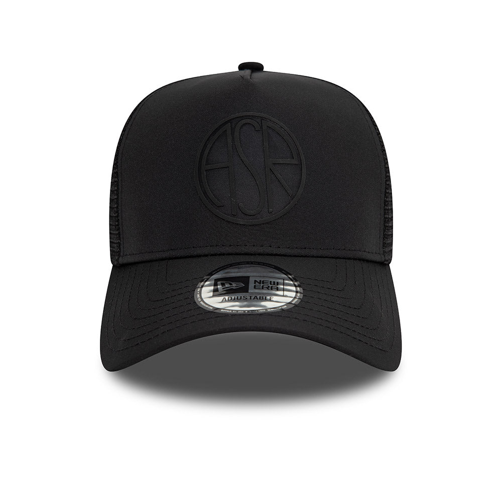 Cappellino New Era 9Forty trucker AS Roma, Adulto, Nero