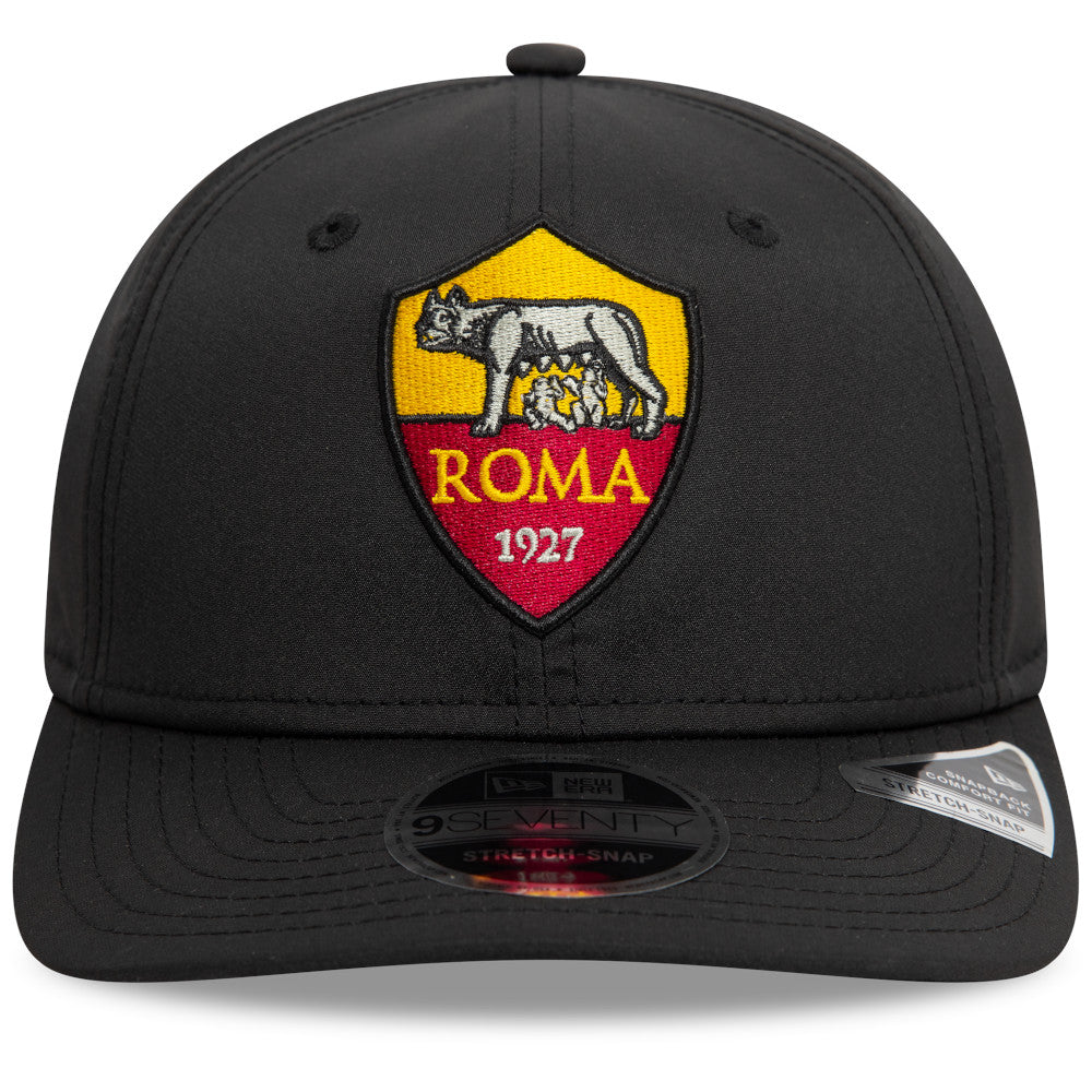 Cappellino New Era 9Seventy logo Crest AS Roma, Adulto, Nero