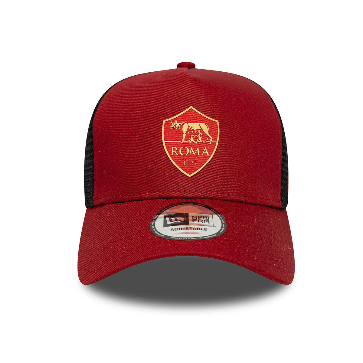 New Era Trucker Frame AS Roma Tonal Cap, Adult, Red