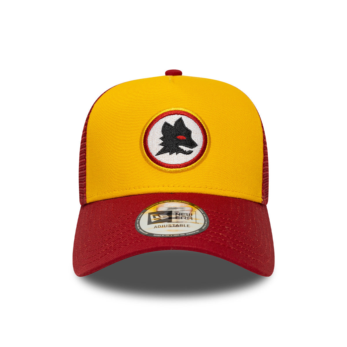 Cappellino New Era Trucker A-Frame AS Roma Contrast, Adulto, Giallo