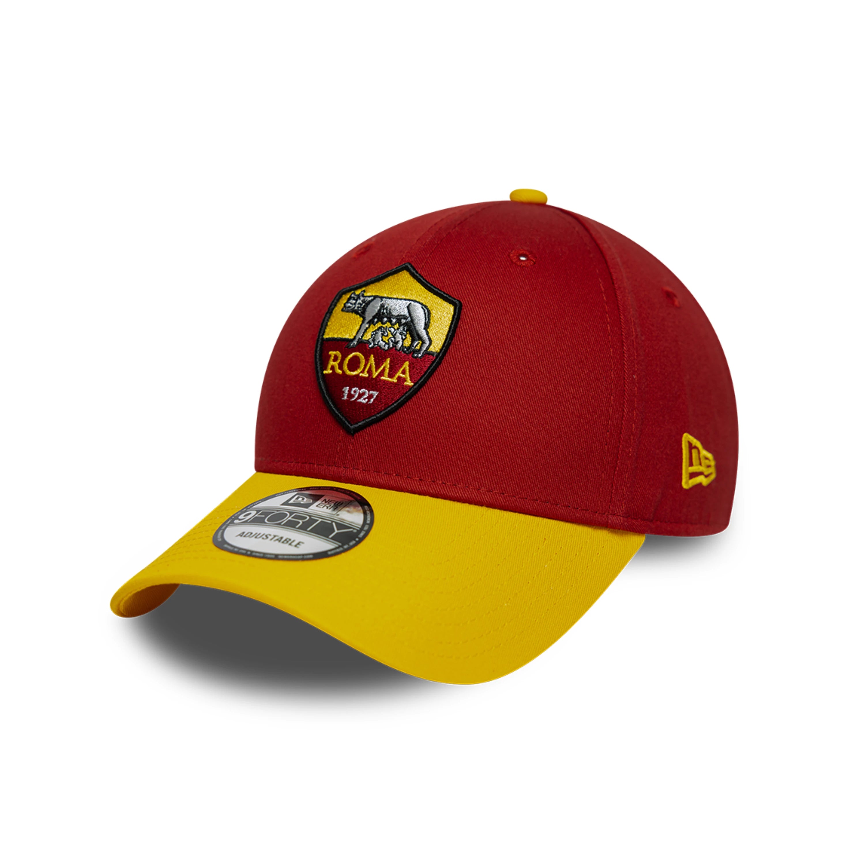 Cappellino New Era Team 9Forty AS Roma, Giallo Rosso, Adulto 60897535