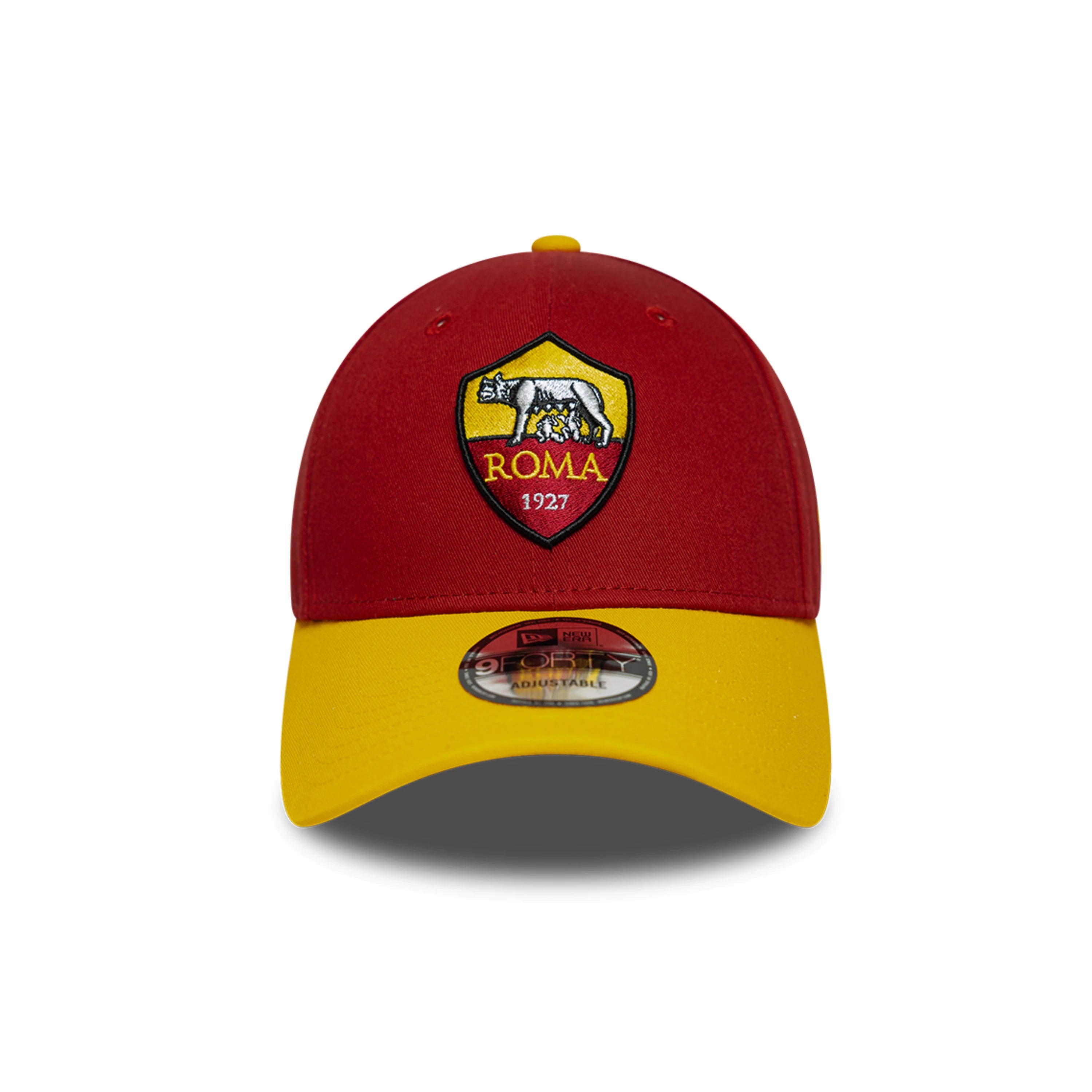 Cappellino New Era Team 9Forty AS Roma, Giallo Rosso, Adulto