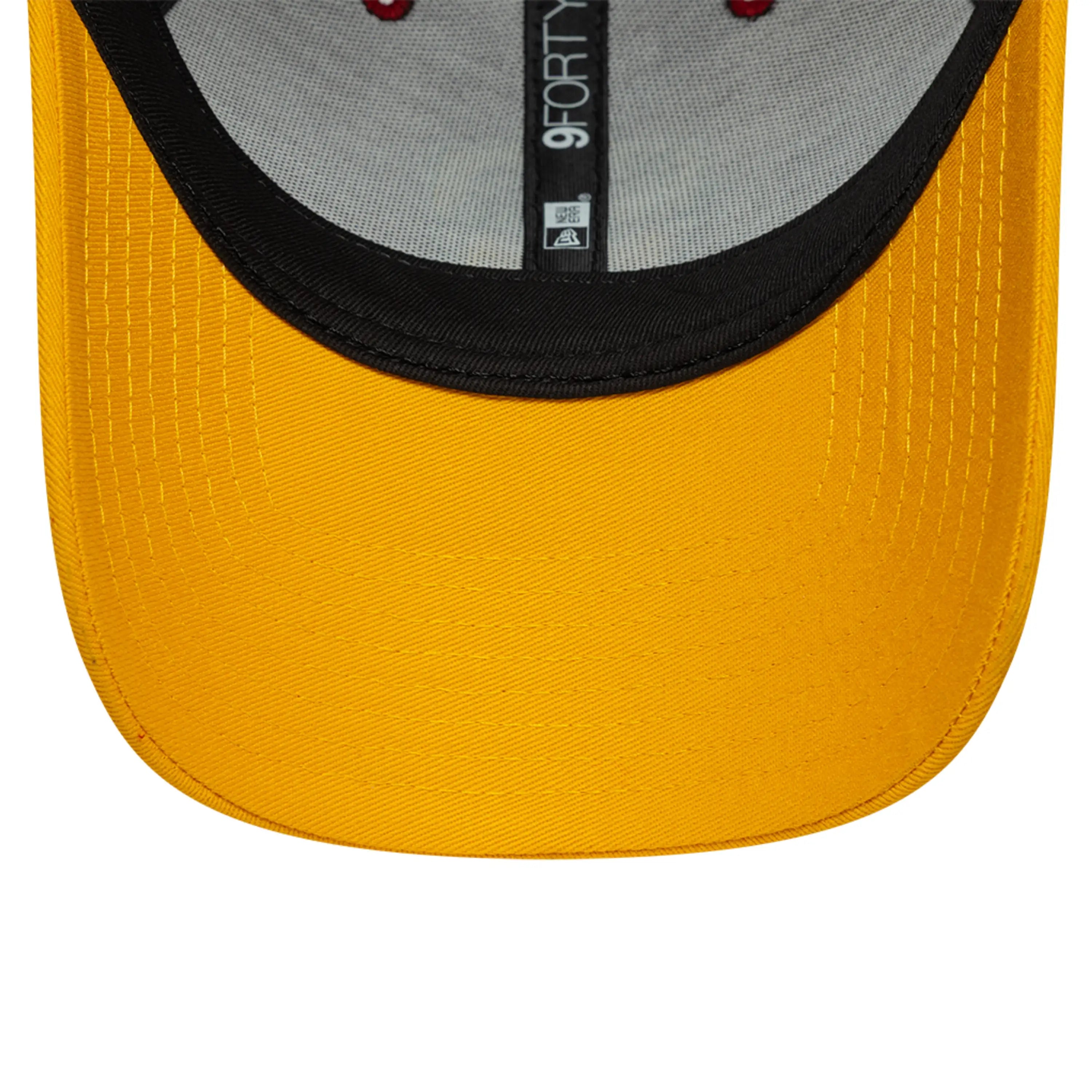 Cappellino New Era Team 9Forty AS Roma, Giallo Rosso, Adulto