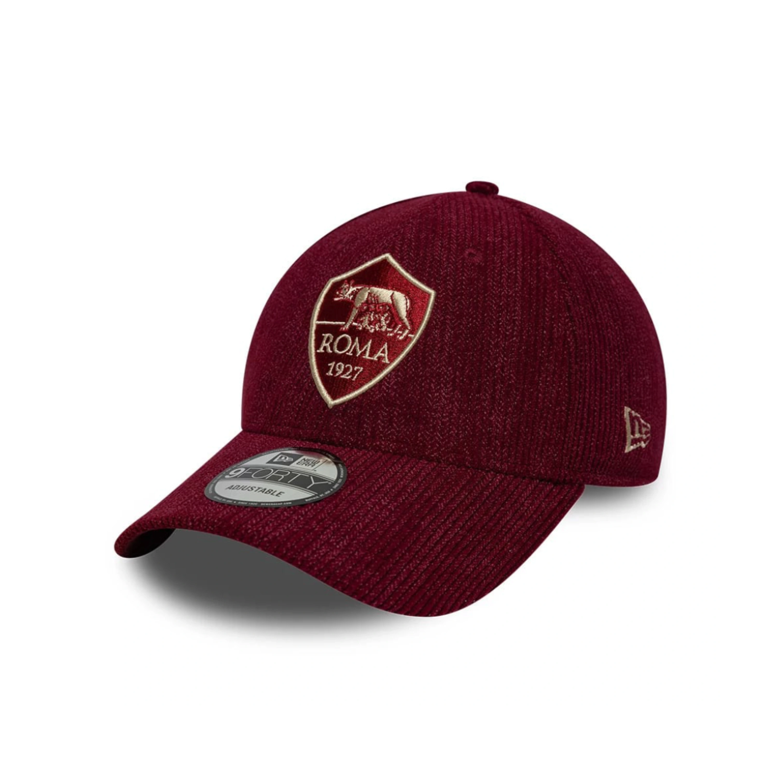 Cappellino New Era 9Forty AS Roma a coste, Bordeaux, Adulto