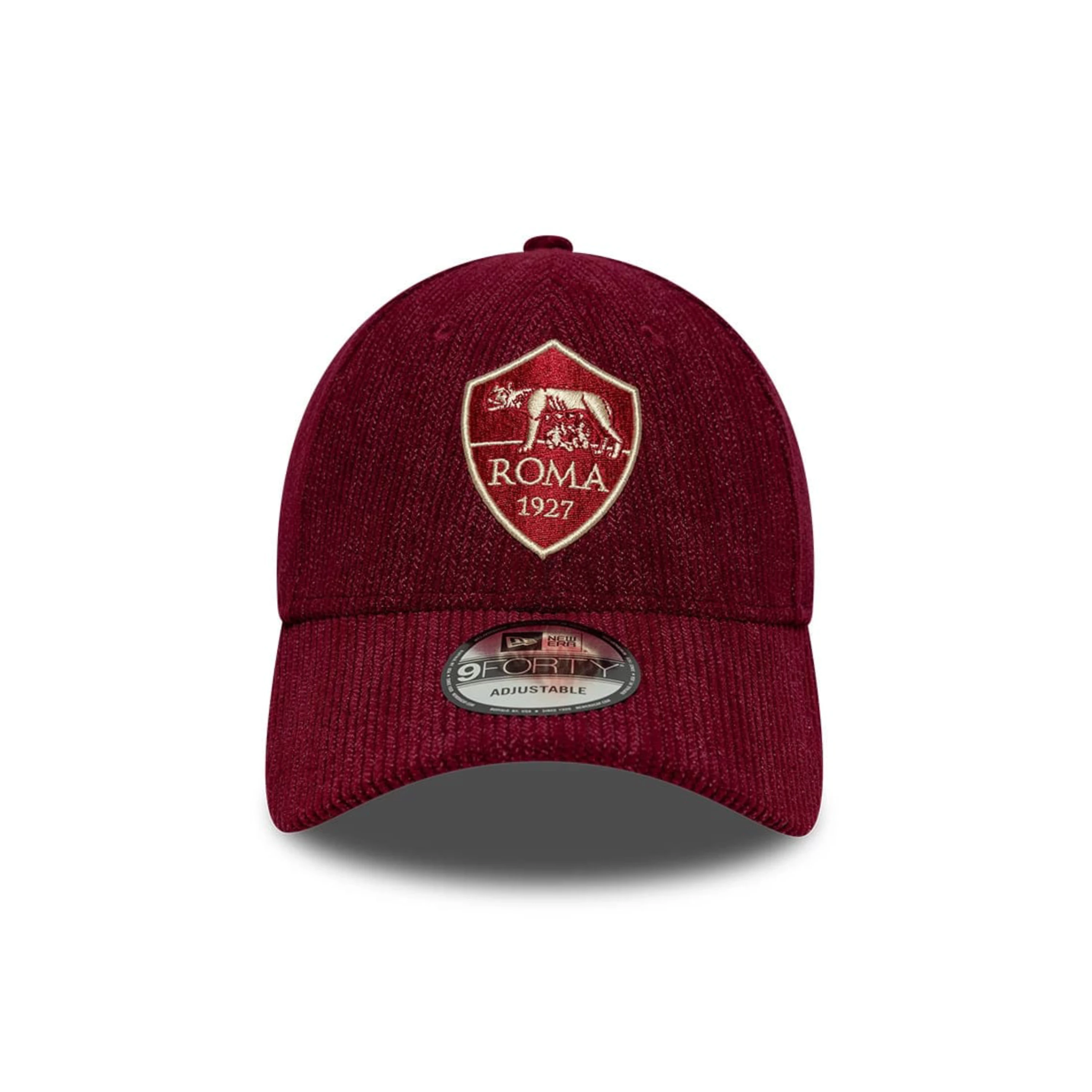 Cappellino New Era 9Forty AS Roma a coste, Bordeaux, Adulto
