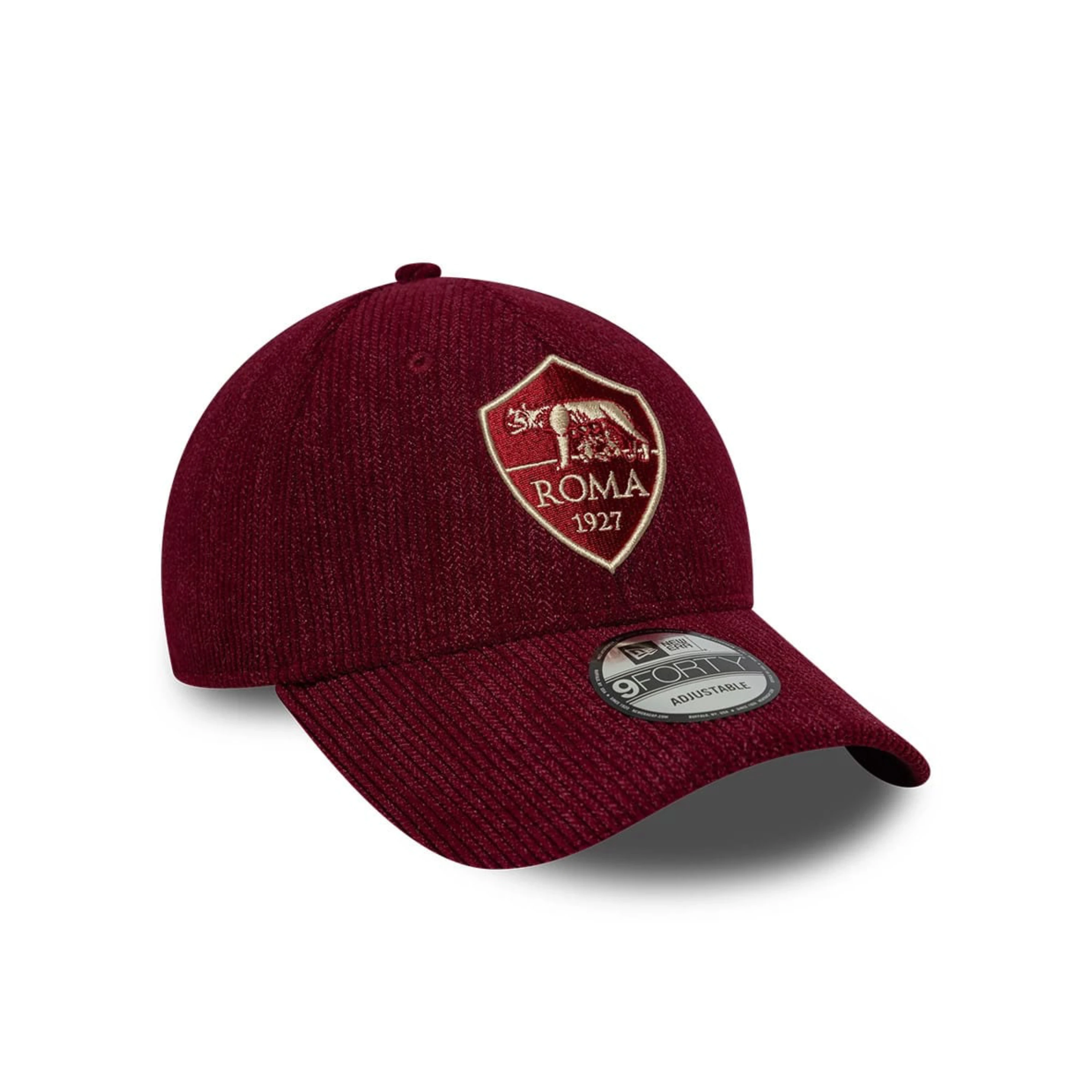 Cappellino New Era 9Forty AS Roma a coste, Bordeaux, Adulto
