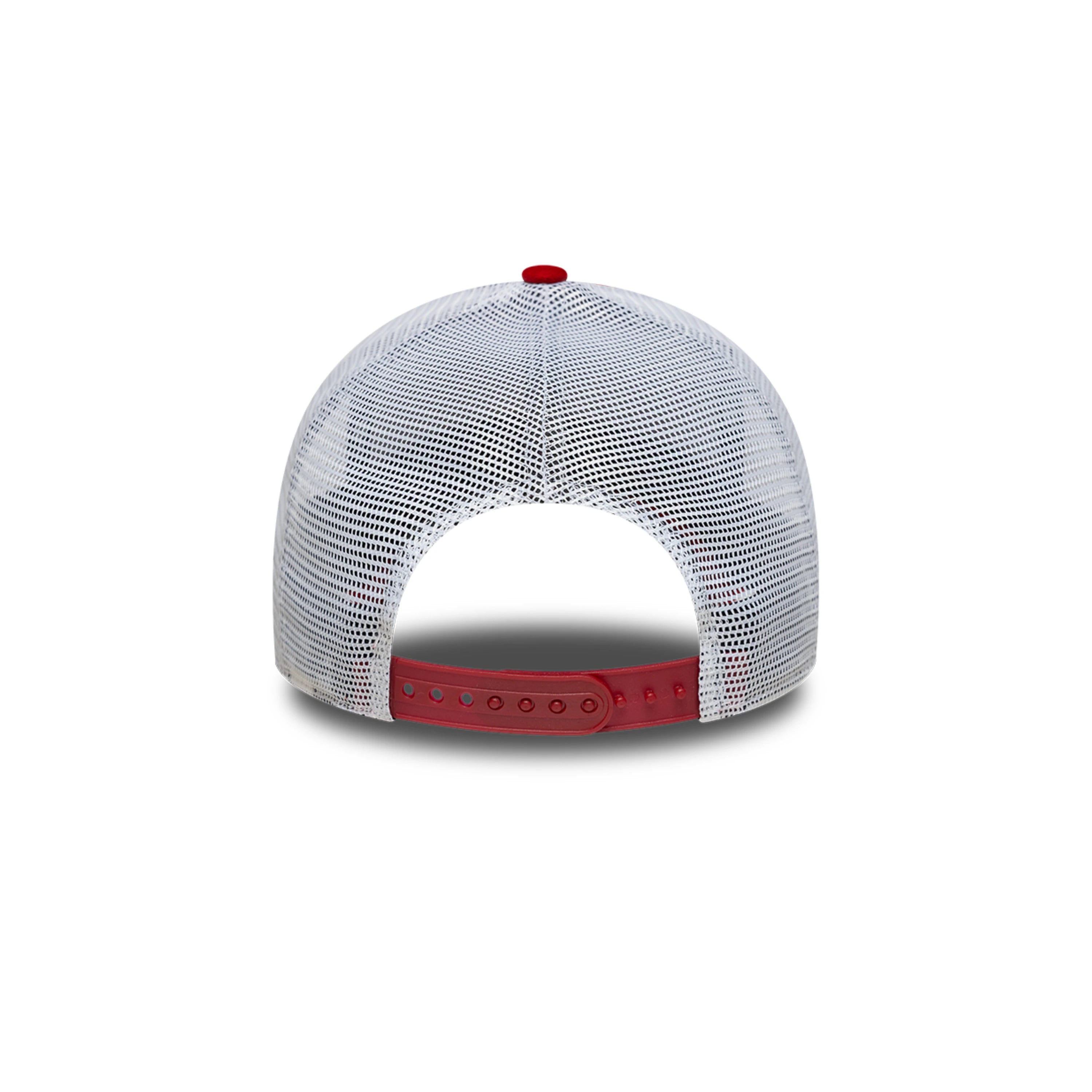 Cappellino New Era Trucker AS Roma in suede, Rosso Scuro, Adulto