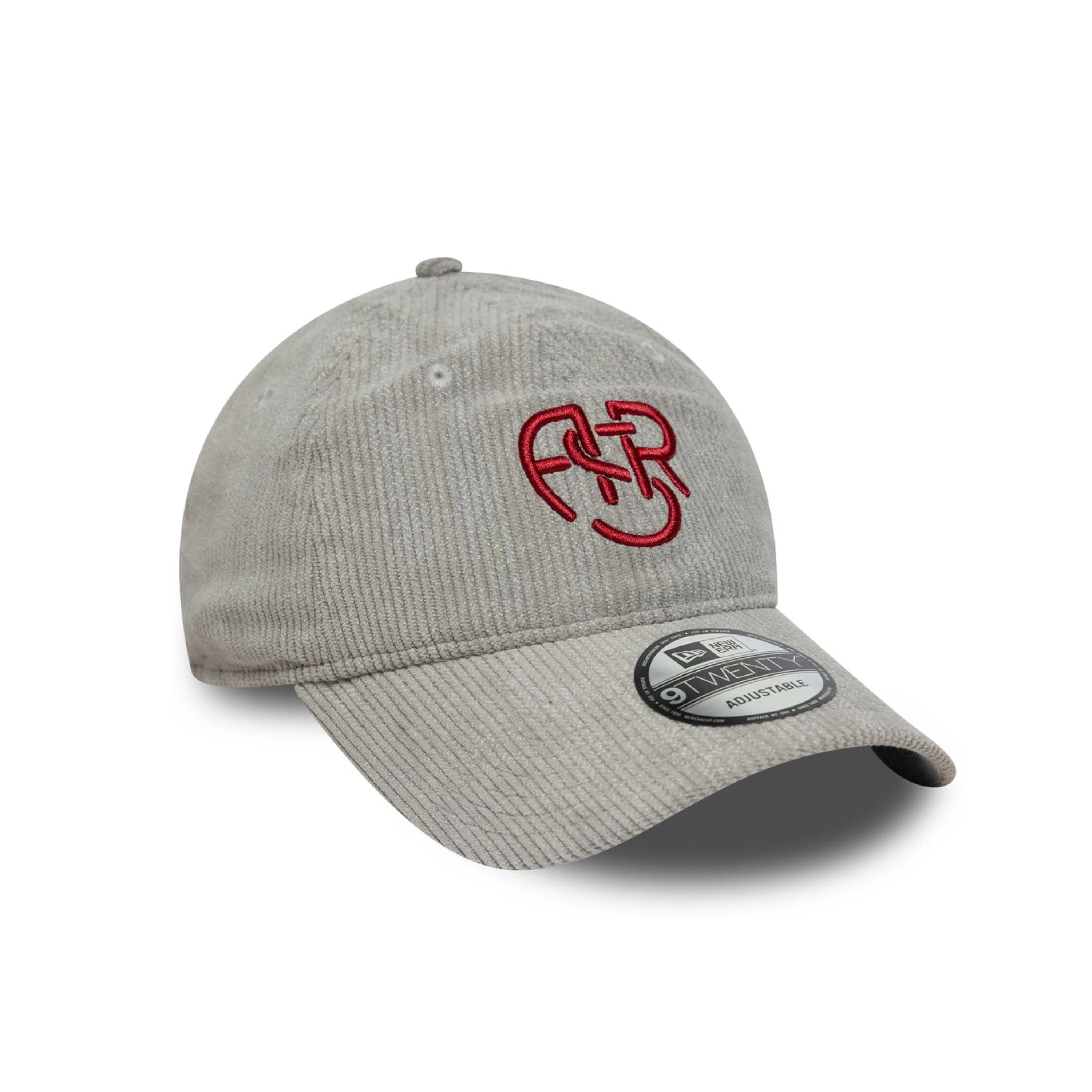 Cappellino New Era 9Twenty AS Roma a coste, Grigio, Adulto