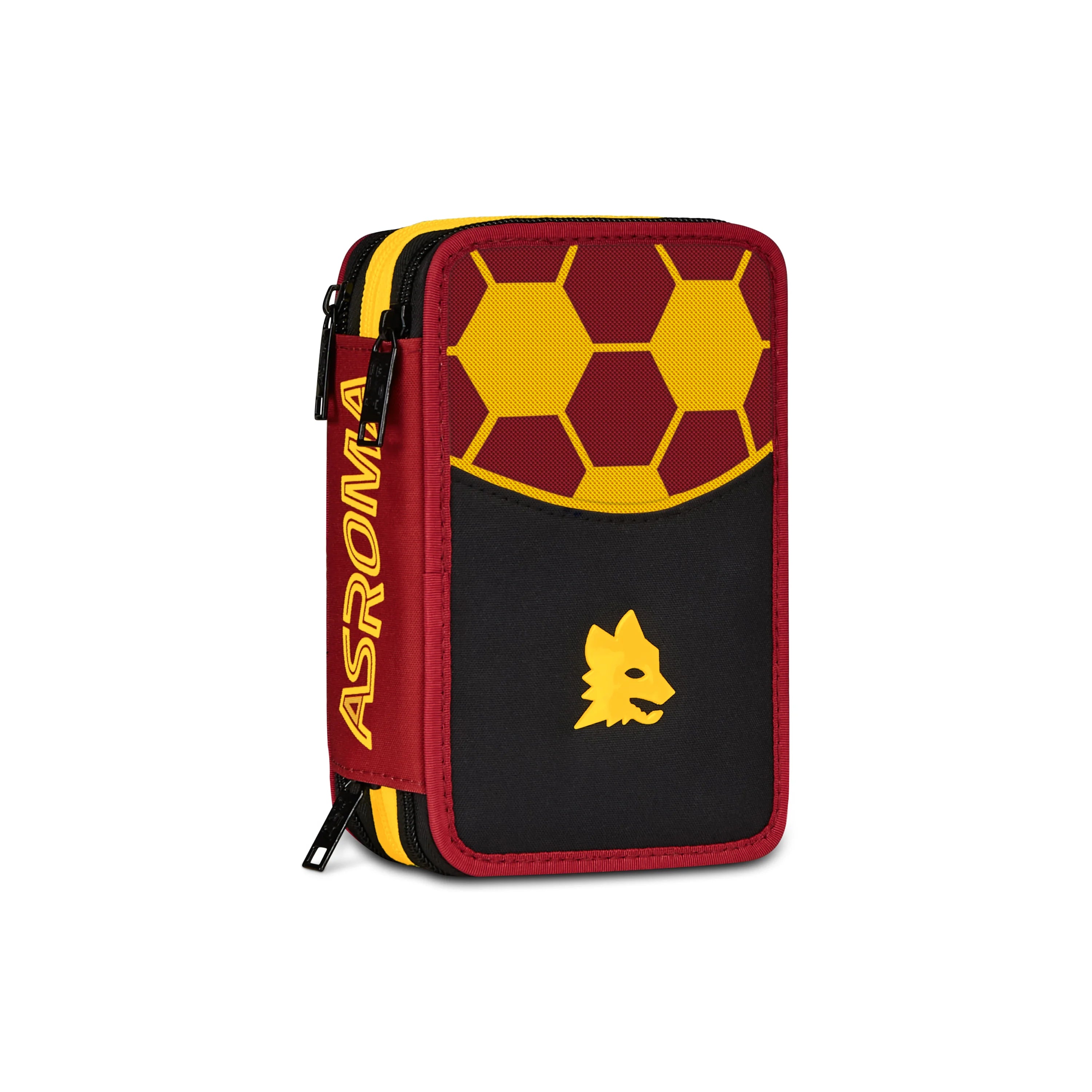 Astuccio scuola a tre scomparti logo Lupetto AS Roma 2026/27