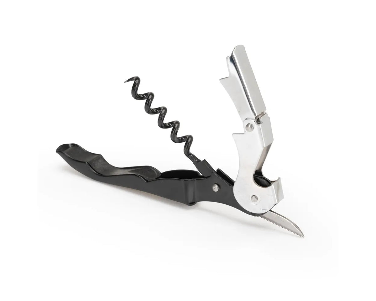 AS Roma Stainless Steel Corkscrew, Black