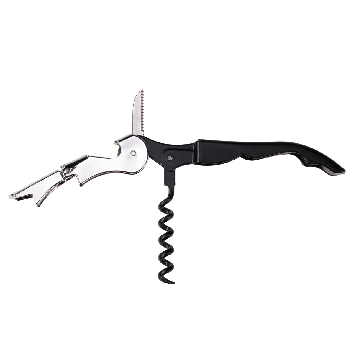 AS Roma Stainless Steel Corkscrew, Black