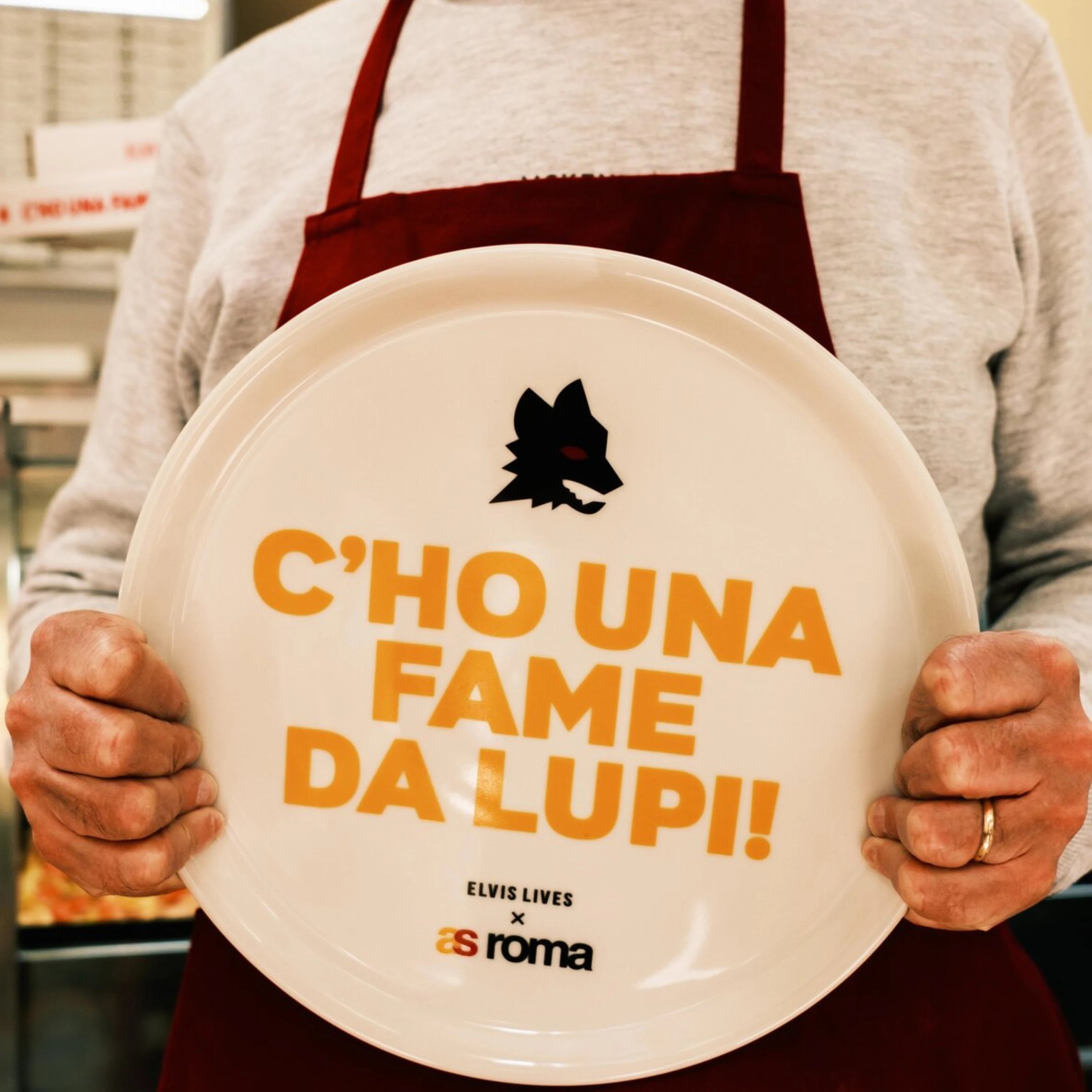 Elvis Lives x AS Roma Pizza Plate Set (2 pcs)