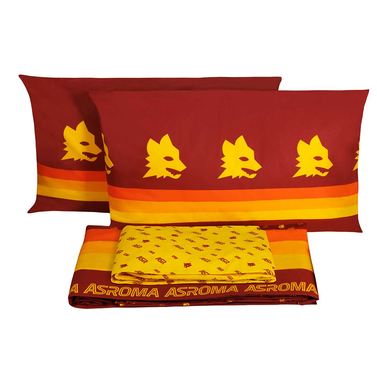 Set letto matrimoniale, copripiumino e 2 federe AS Roma