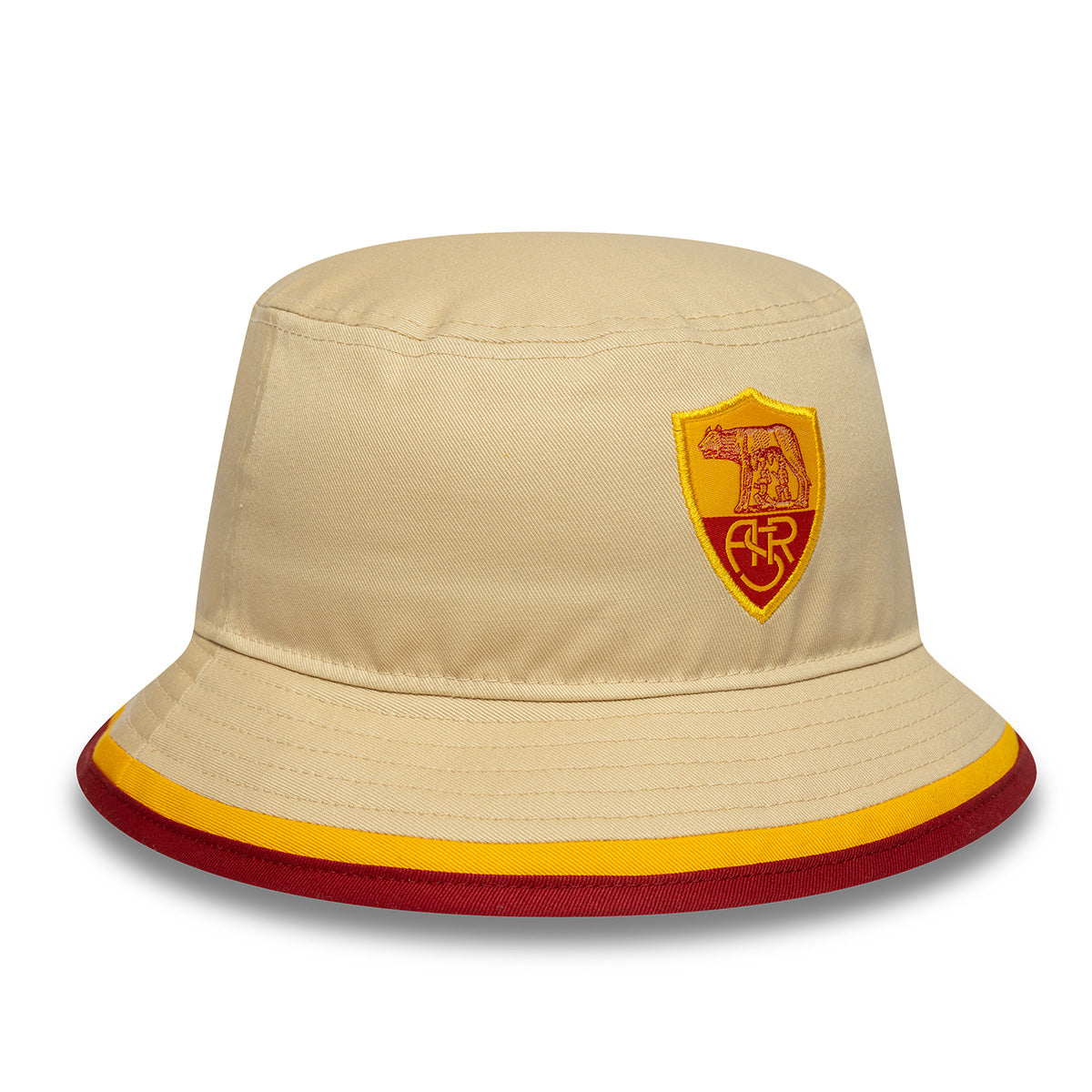 New Era AS Roma 2006 Heritage Logo Bucket Hat, Adult, Beige