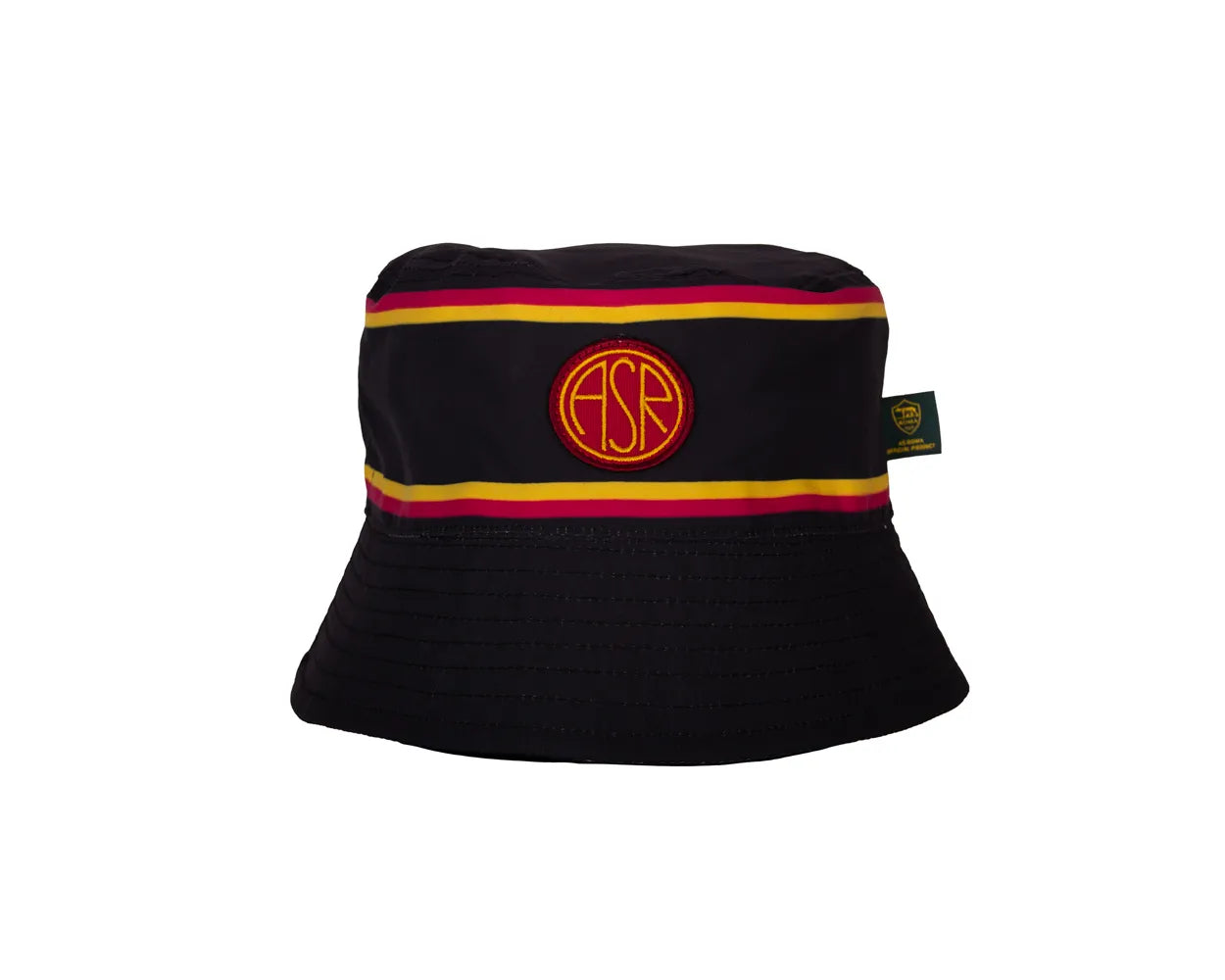 Cappellino Bucket retrò AS Roma, Adulto, Nero