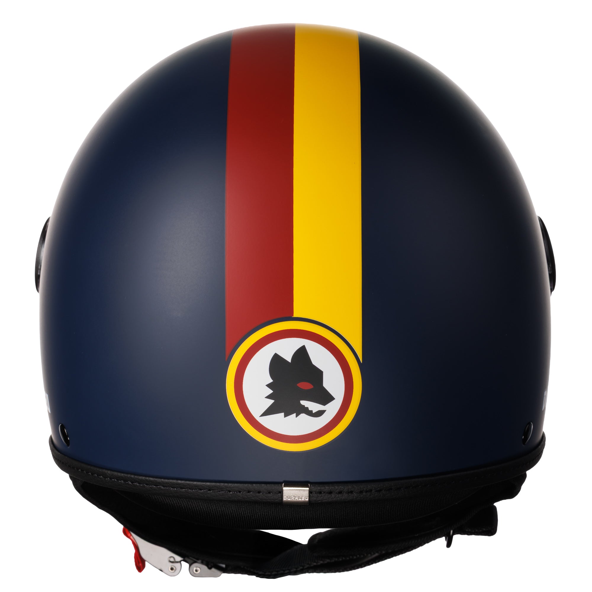 AS Roma Motorcycle Helmet with Duraleu Visor