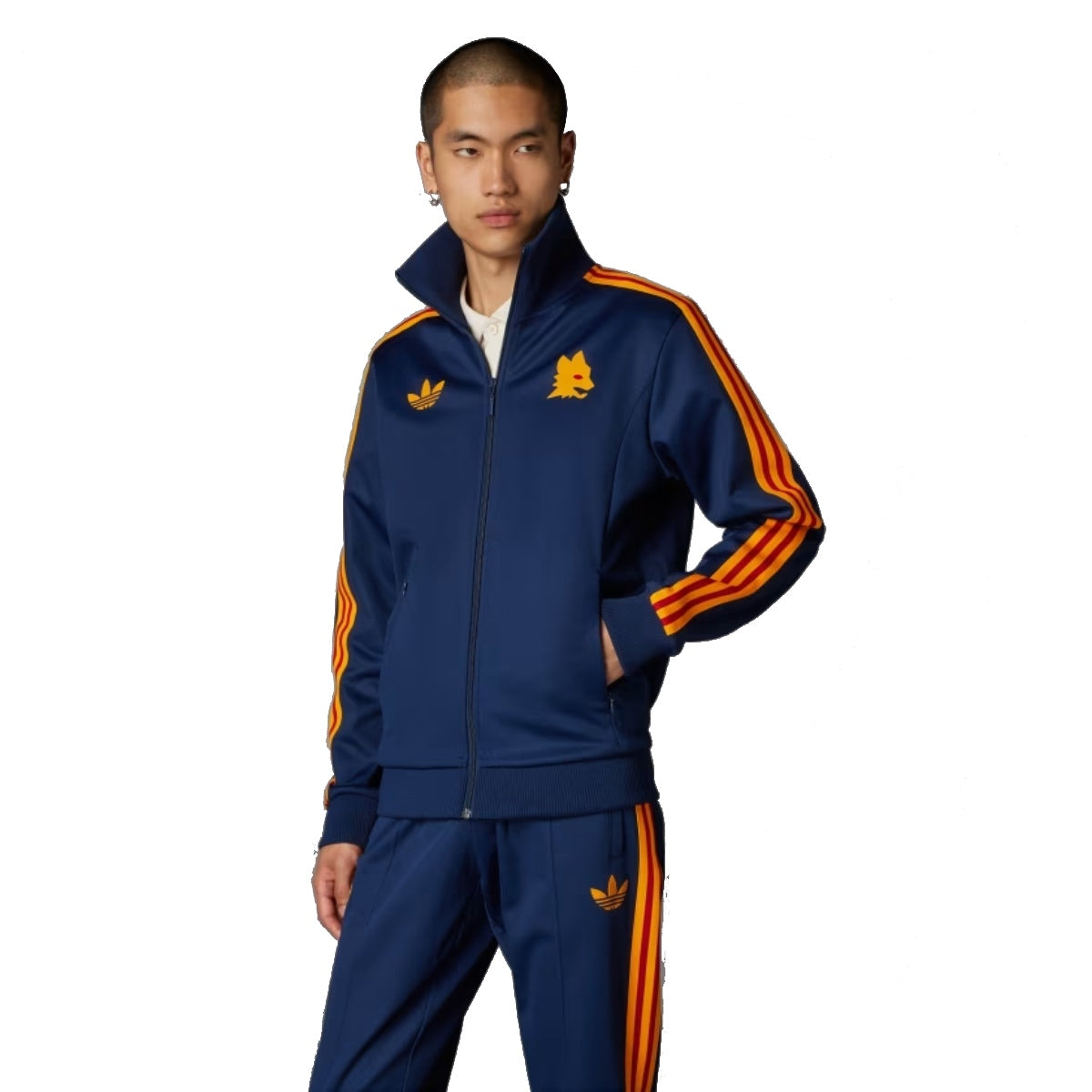 AS Roma92 adidas Barilla ジャージ ネイビー adidas AS ROM Track Top 92/93 Asia Sizing 'Night Indigo' IT3873