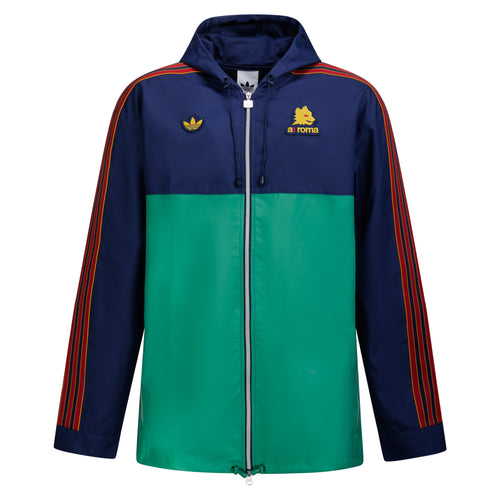 Parka adidas Terrace Icons in tessuto tecnico riciclato antivento AS Roma