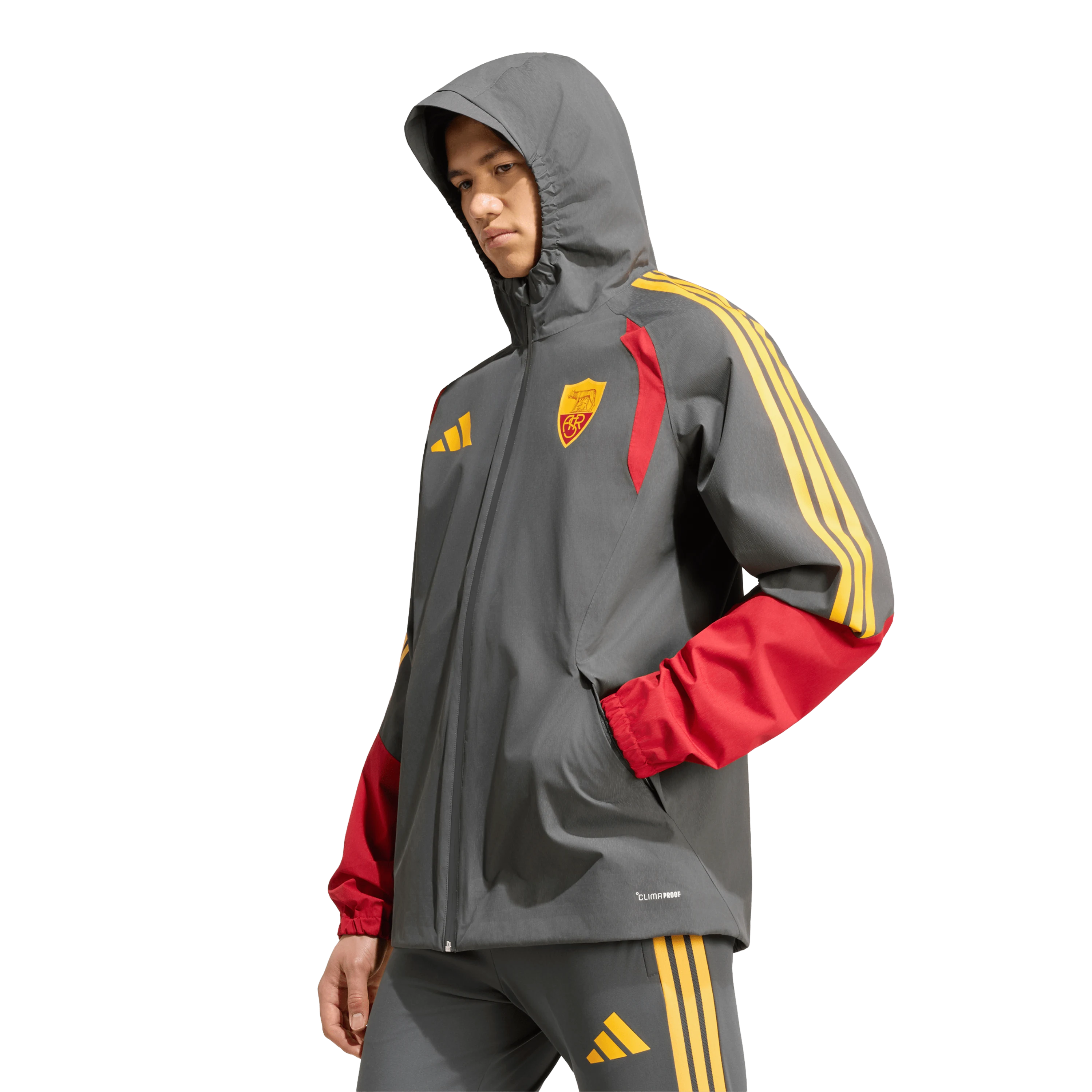 Giacca allenamento con cappuccio e zip integrale AS Roma 2026/27