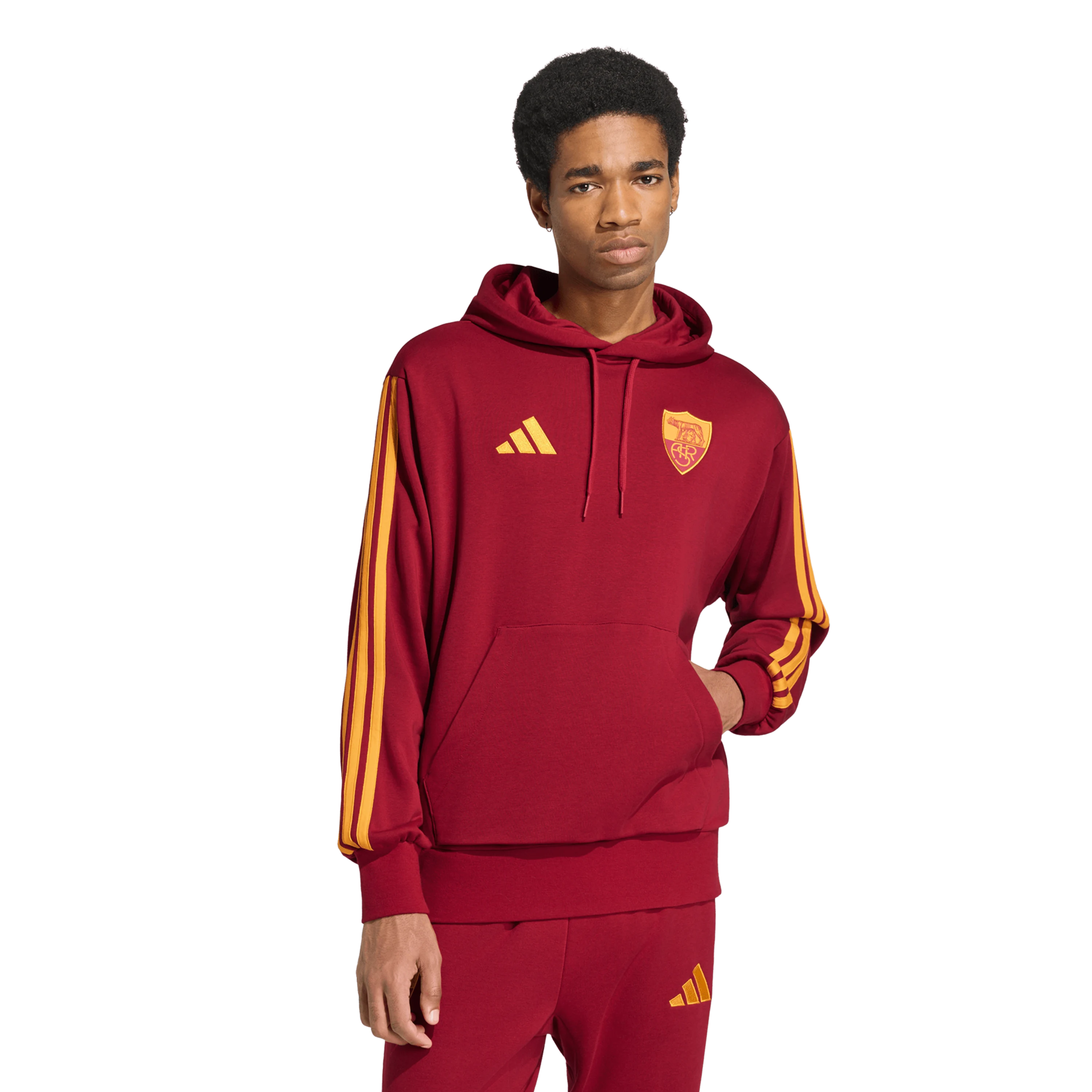 Felpa con cappuccio DNA AS Roma front