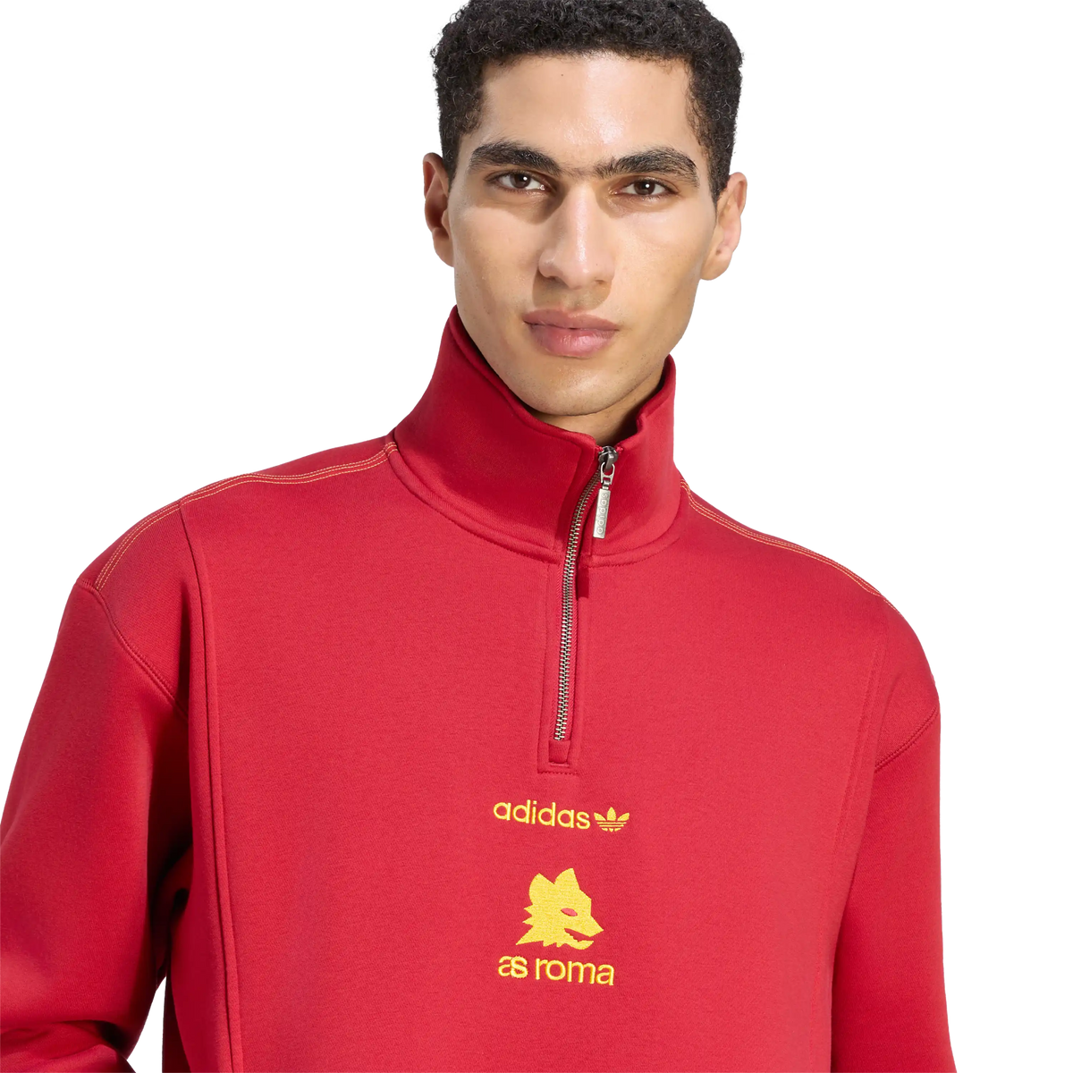 Adidas EQT AS Roma 1/2 Zip Sweatshirt 2026/27