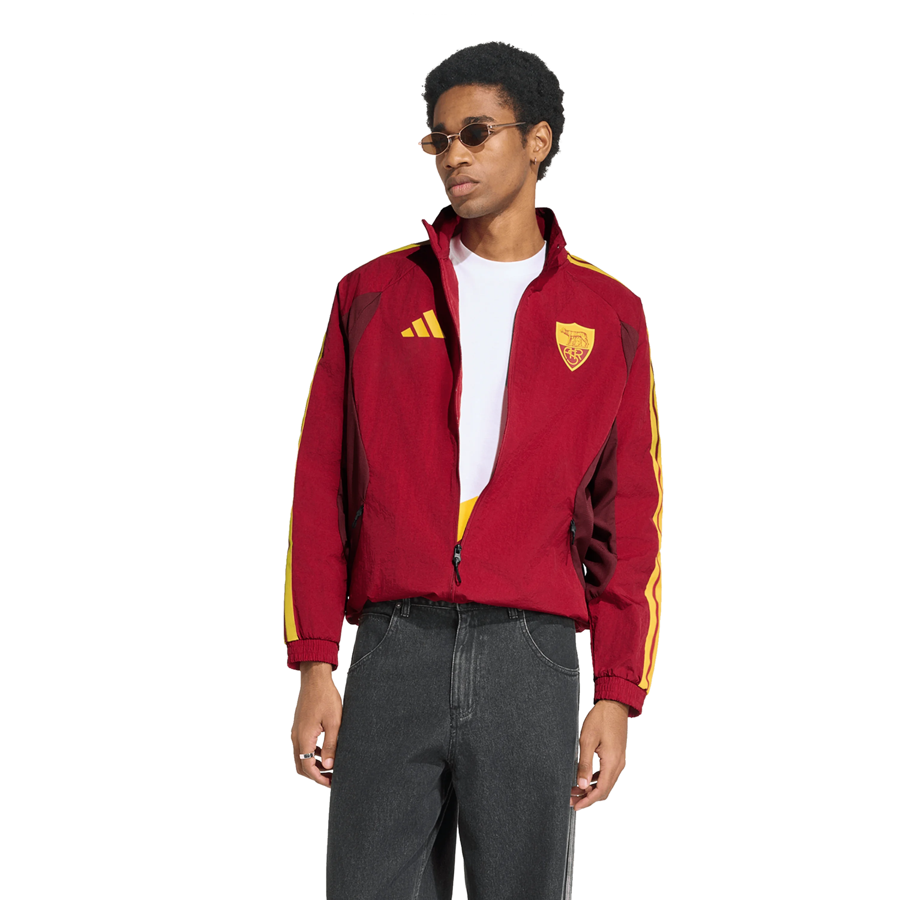 Giacca Anthem con cappuccio e zip integrale AS Roma 2026/27