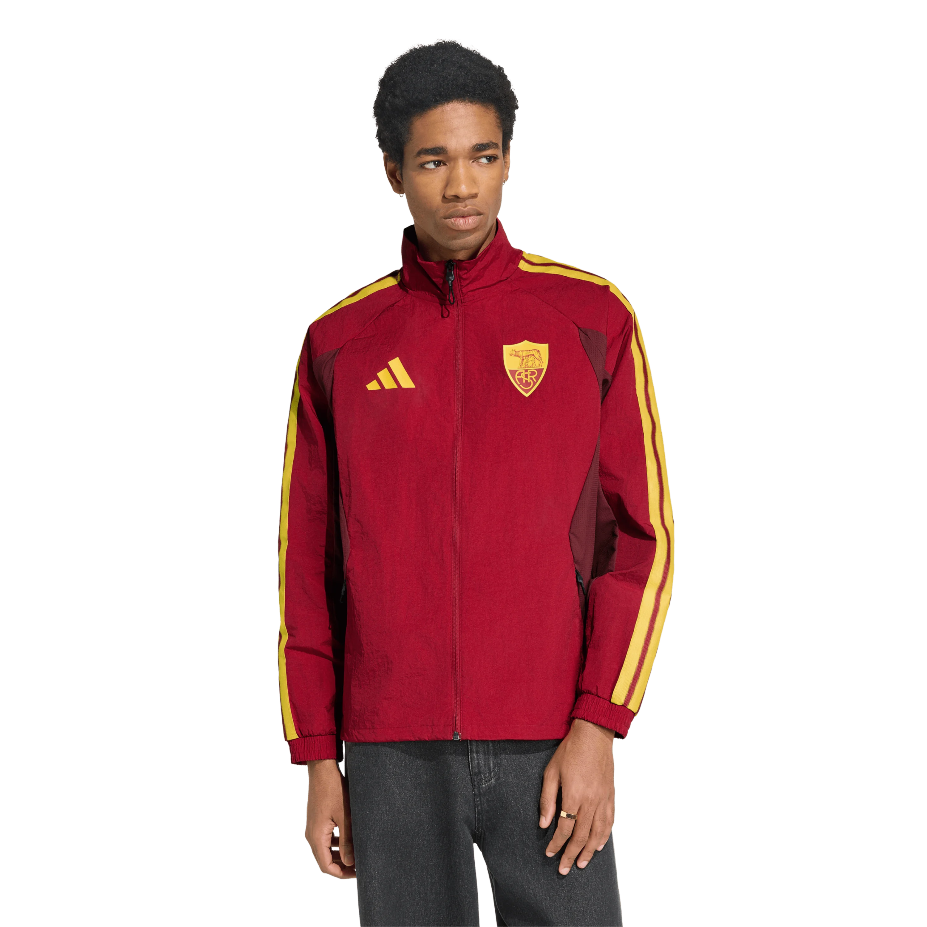giacca-anthem-con-cappuccio-e-zip-integrale-as-roma-2026-27-model-front