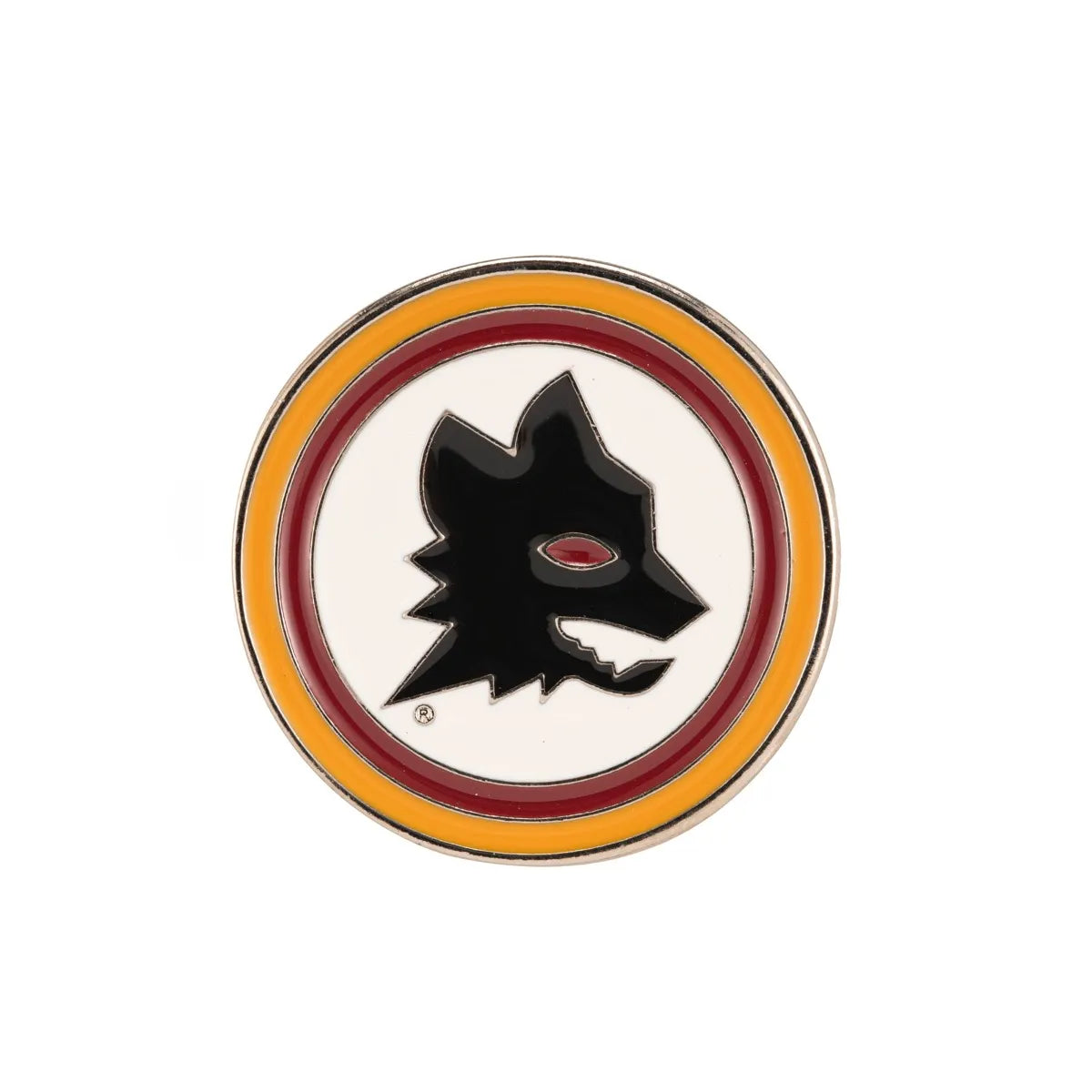 Magnete in metallo smaltato con logo lupetto