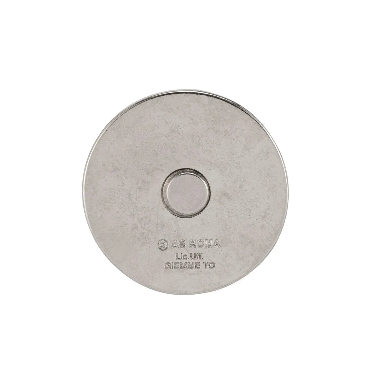 Enamelled metal magnet with wolf logo