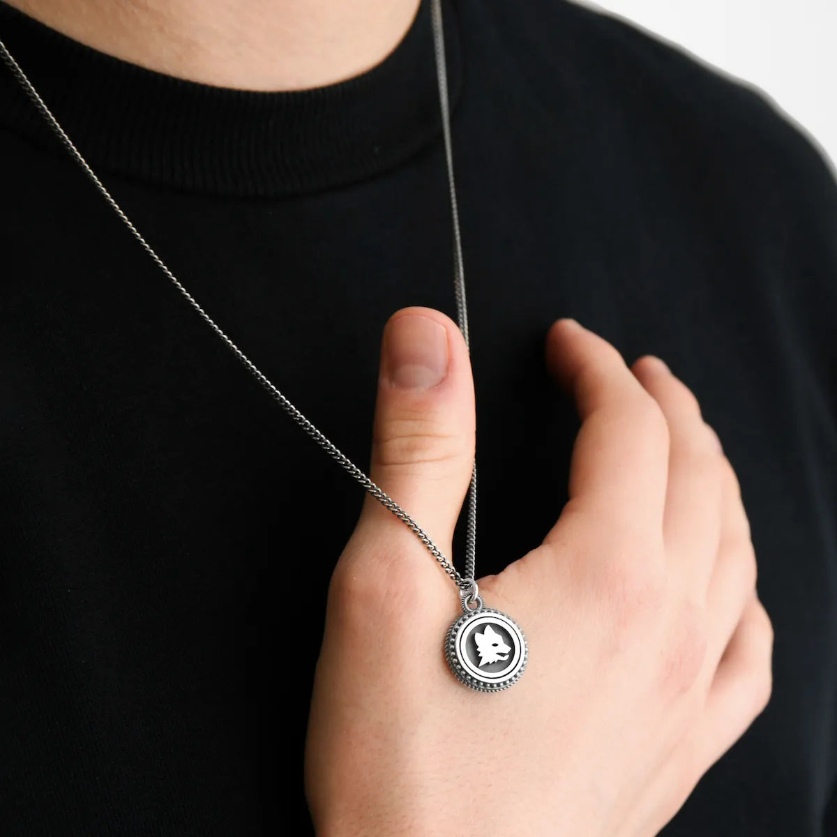 Collana Grumetta Pendente Lupa AS Roma X Nove25