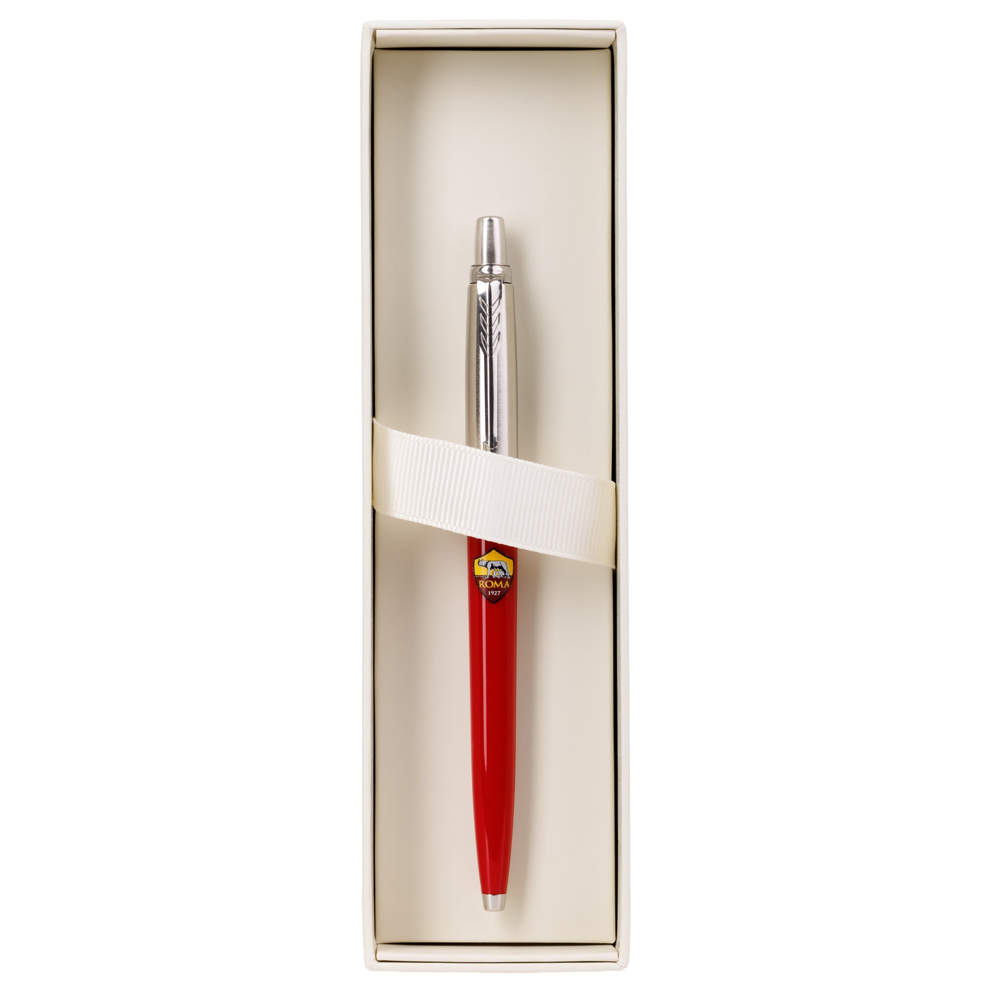 Parker pen with AS Roma logo + hard box