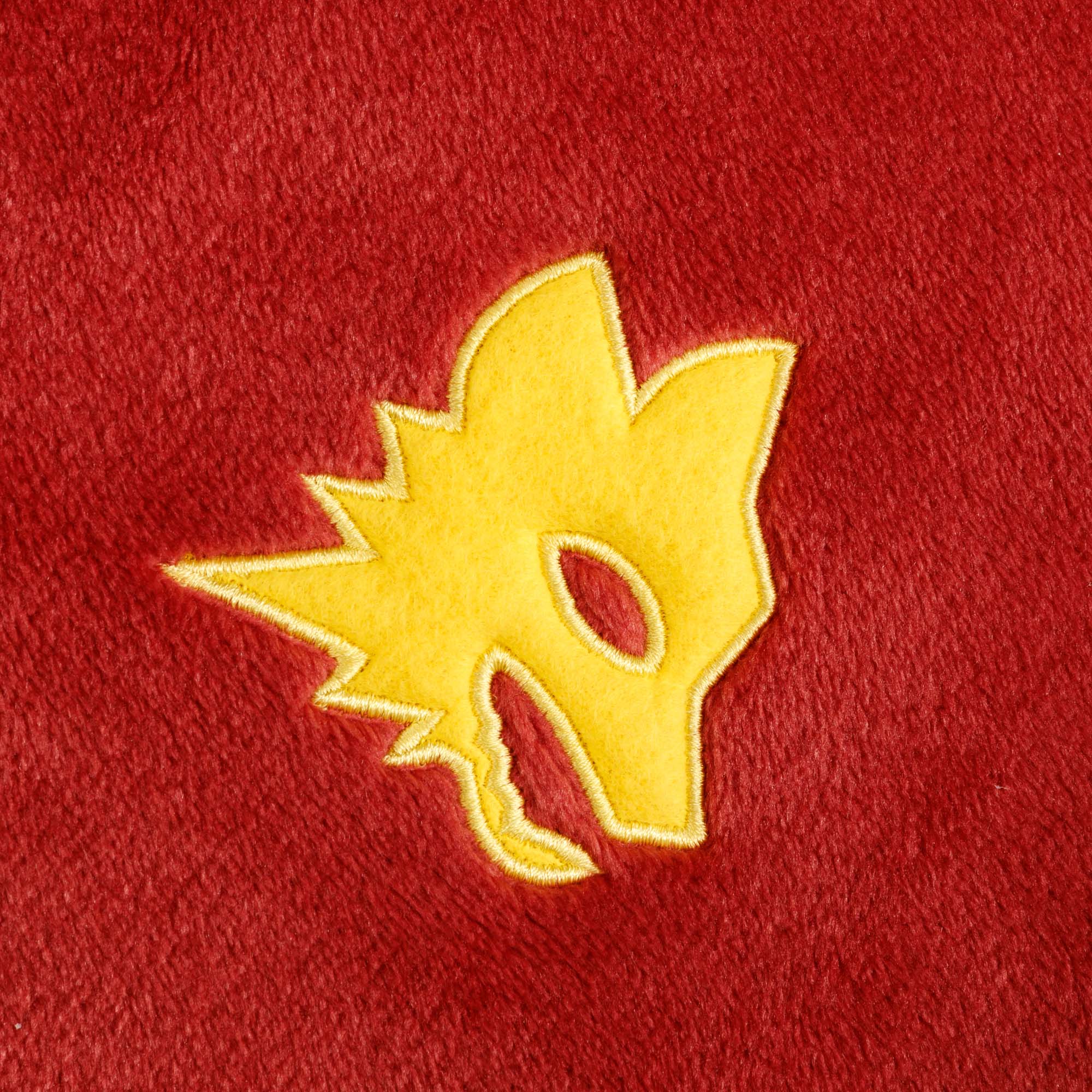 Plaid with Lupetto logo, Red