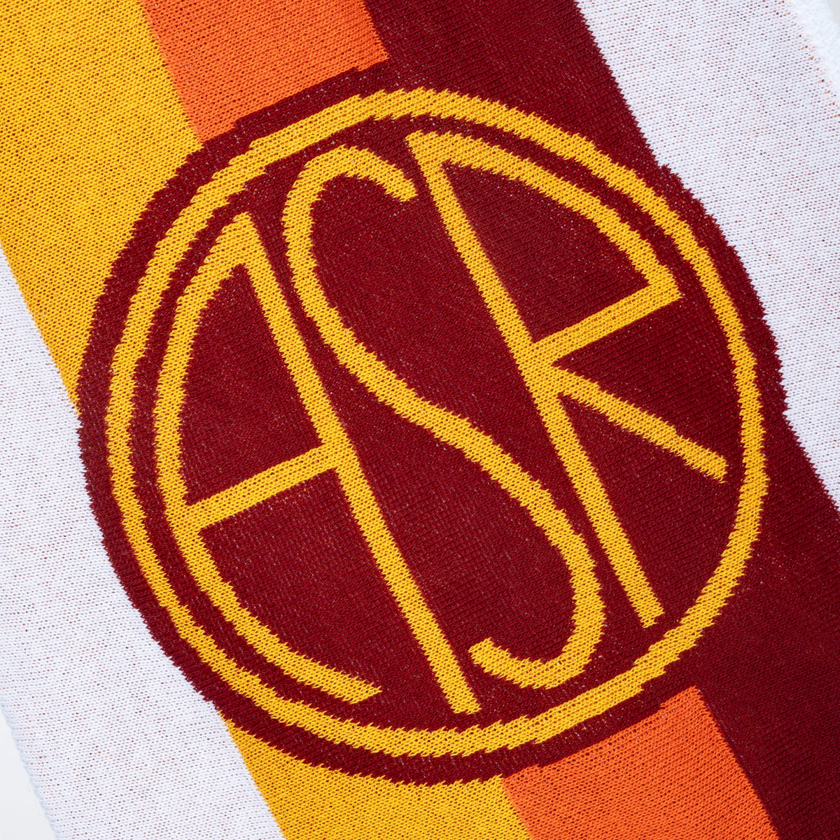 AS Roma stadium scarf with ASR logo stripes