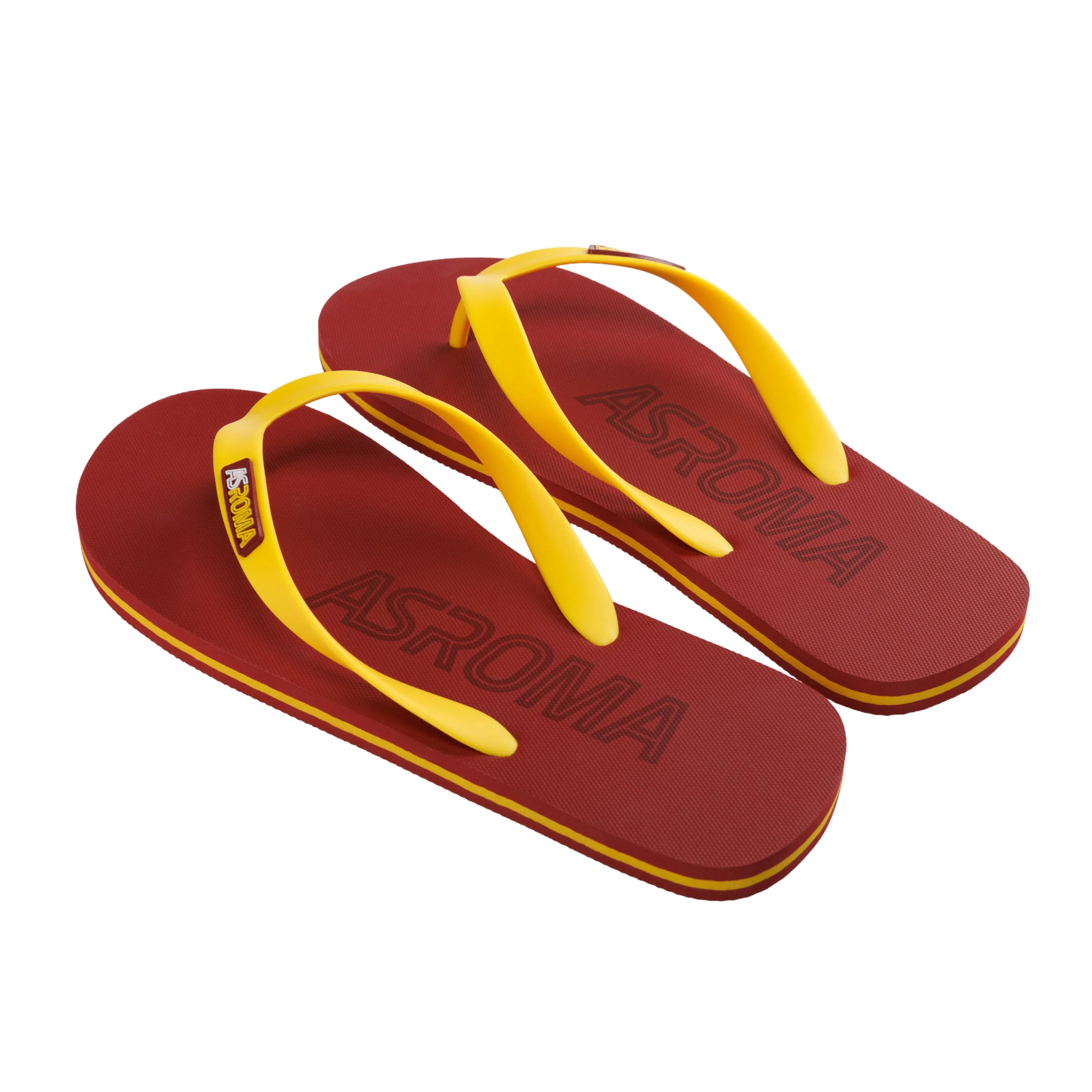 Ciabatte a infradito con scritta AS Roma