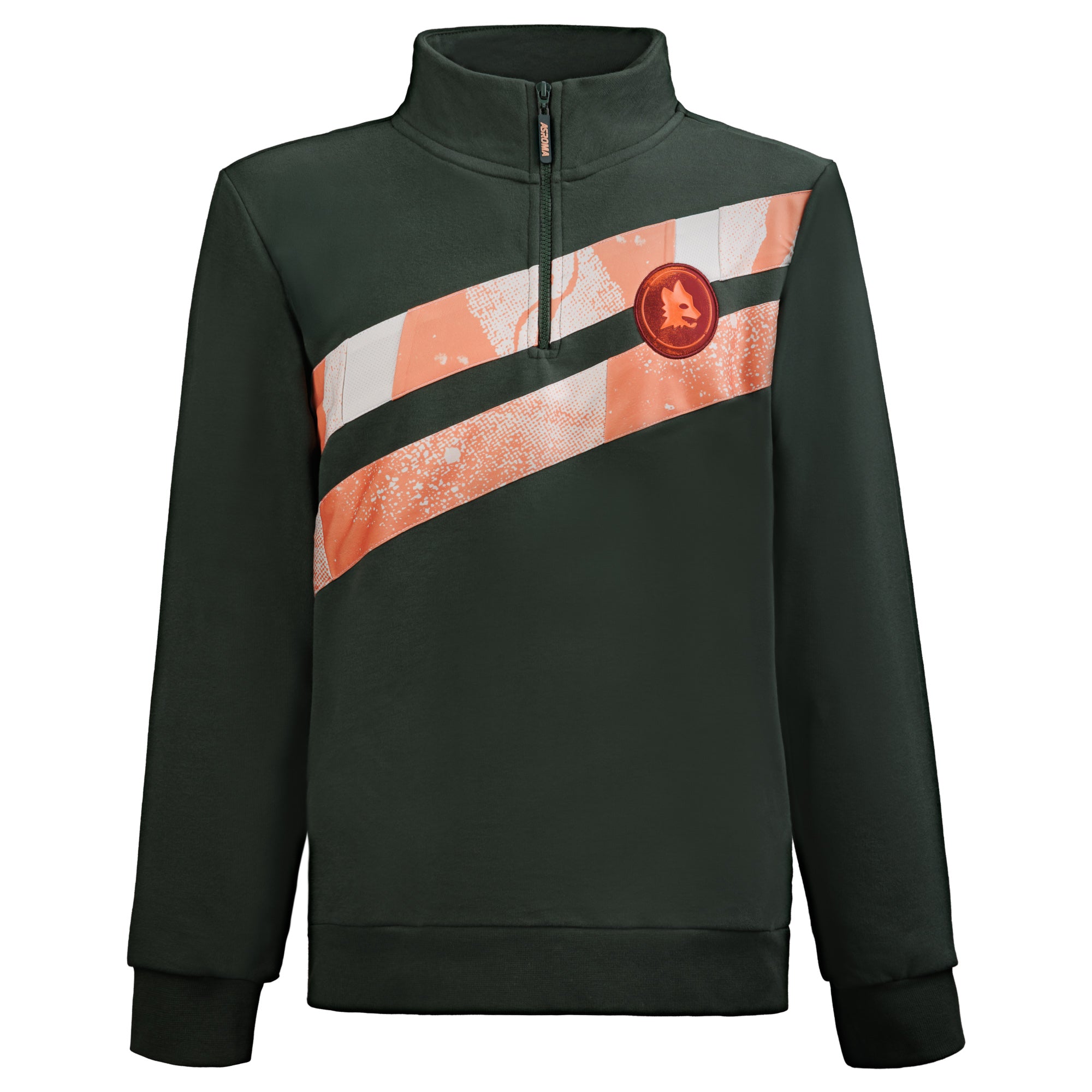 Felpa con cappuccio Away Logo Lupetto AS Roma, Uomo, Verde