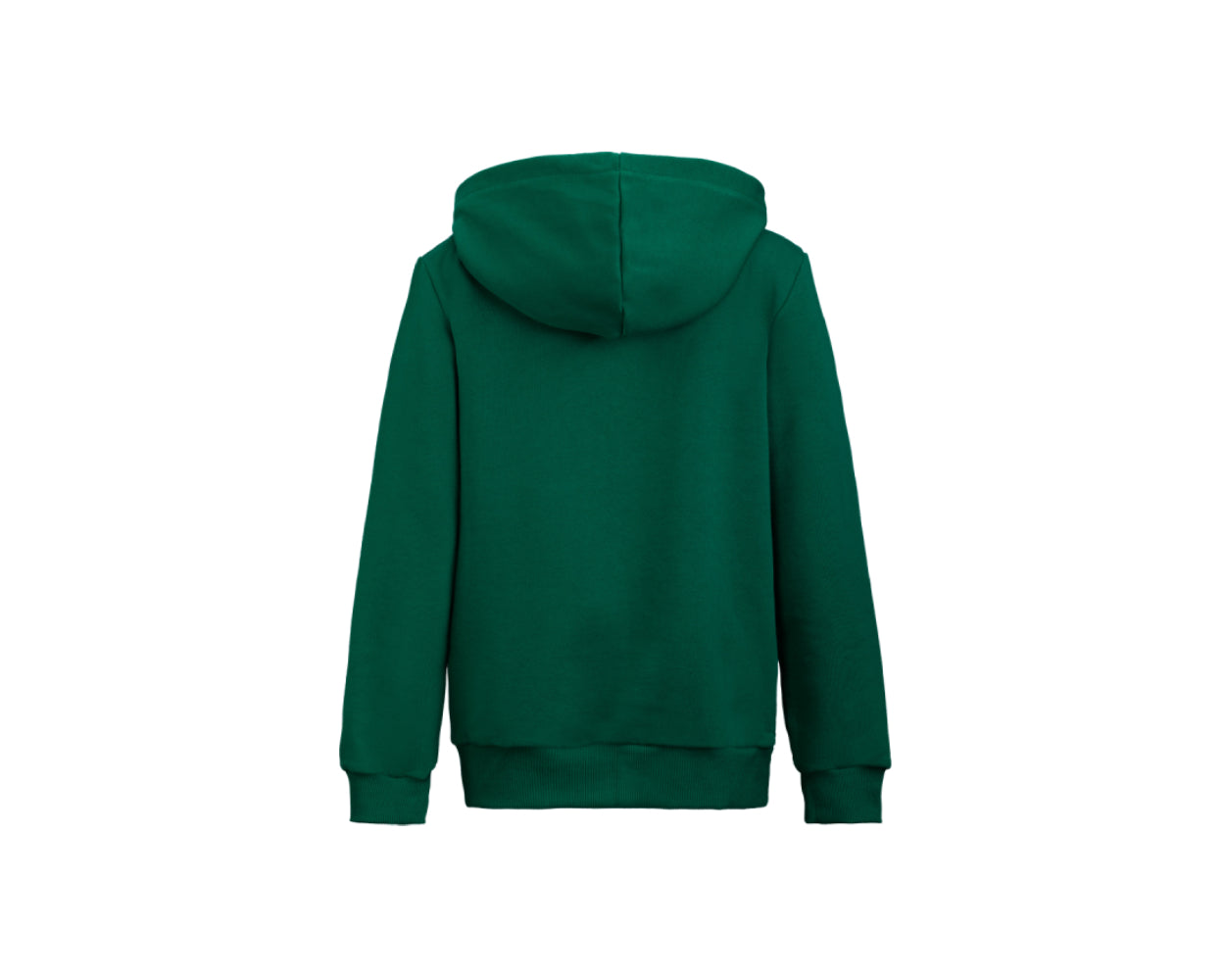 Children's Green Turtleneck Logo Sports Sweatshirt
