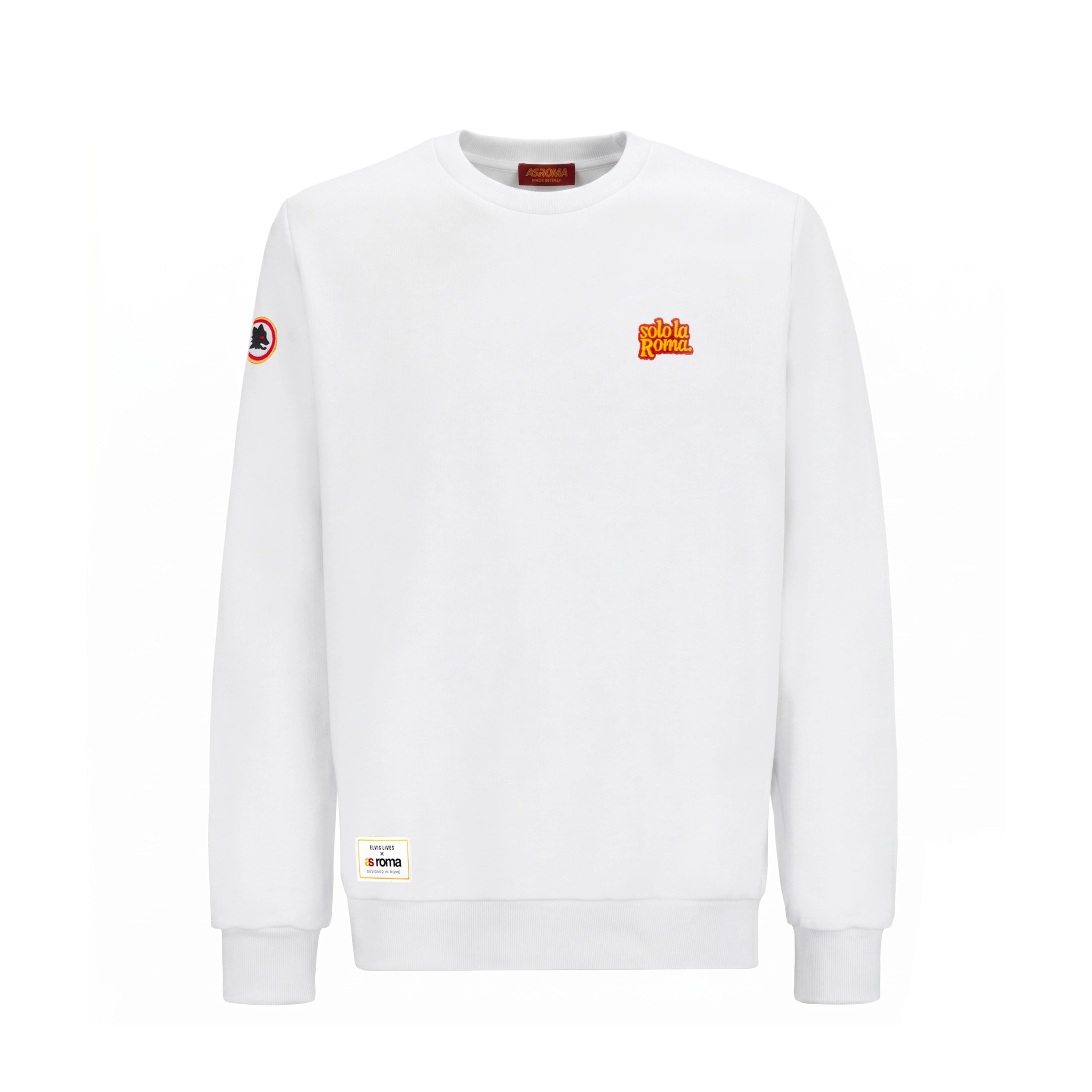 Felpa “Elvis Lives” x AS Roma, Bianco