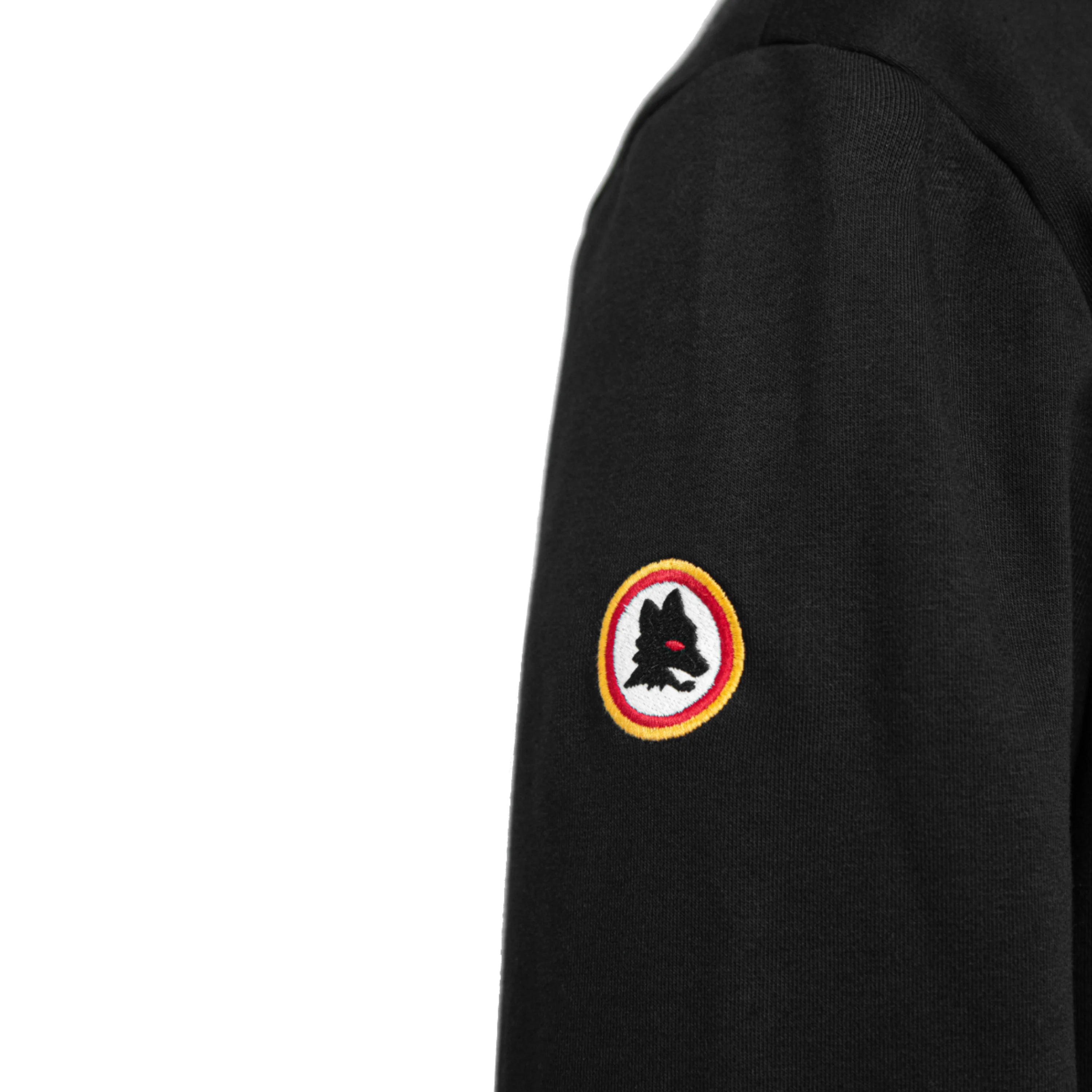 Felpa Lupetto Full Zip con Cappuccio Elvis Lives x AS Roma, Nero