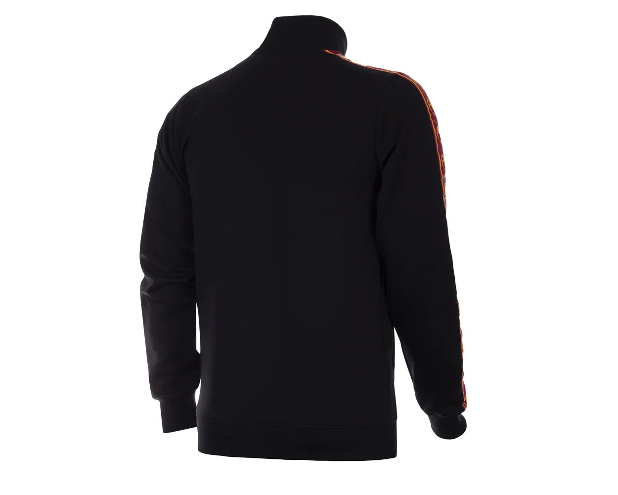 AS Roma Full Zip Retro Sweatshirt, Adult, Black