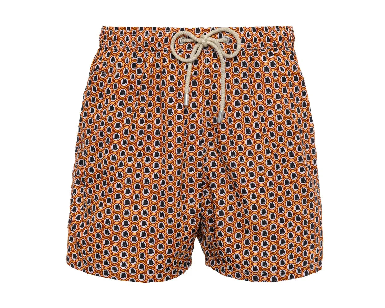 Costume Saint Barth Logo Lupetto Micro Fantasy, Uomo, Arancione