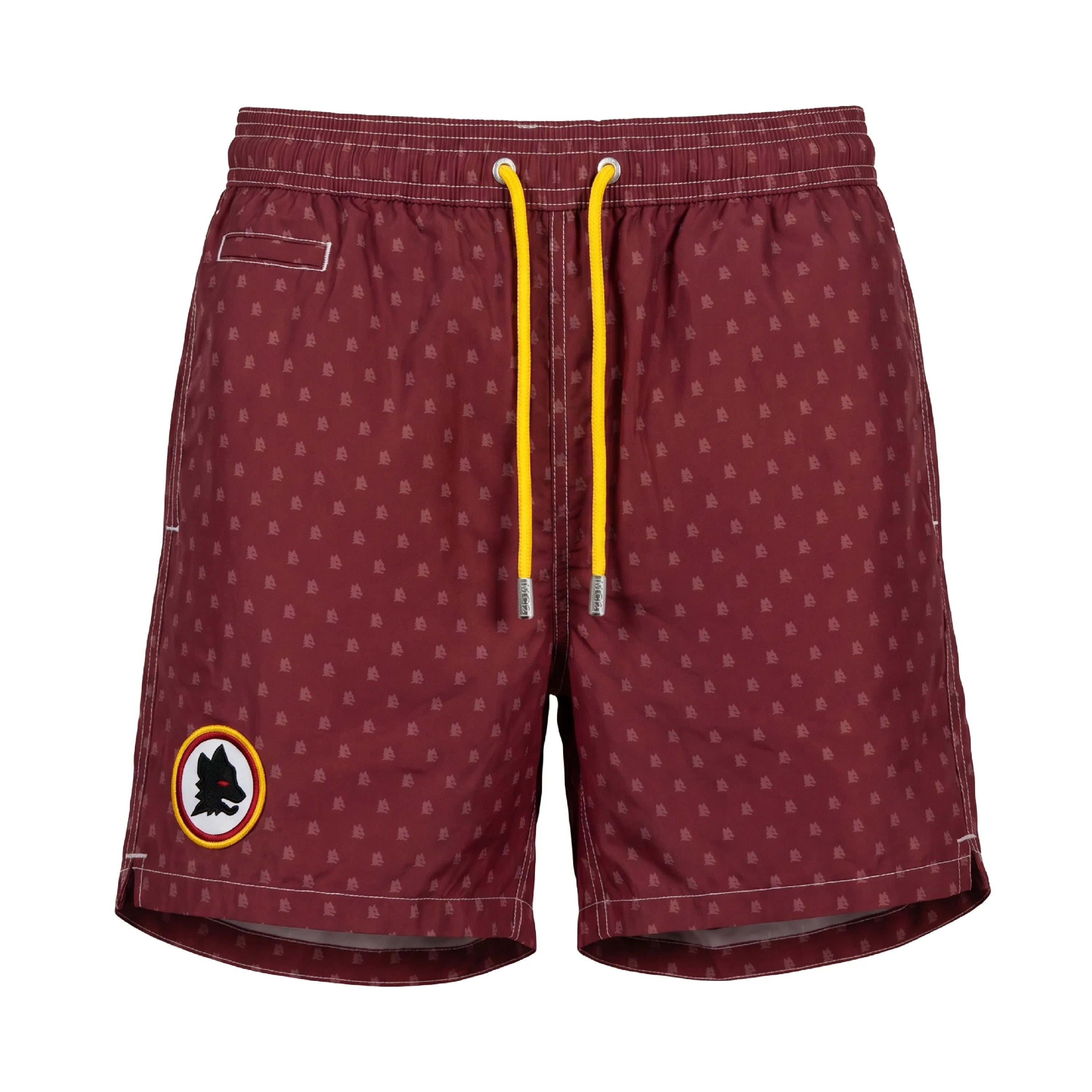 Costume Saint Barth AS Roma con fantasia logo Lupetto, Uomo, Rosso, front