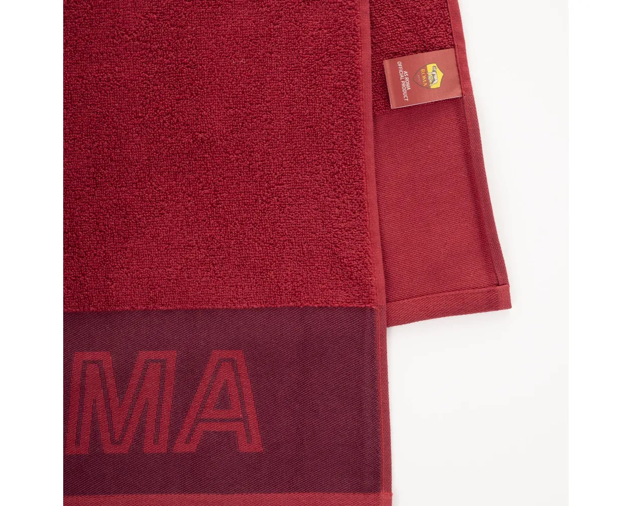 AS Roma Wolf Beach Towel, Cotton, 100 x 170, Red