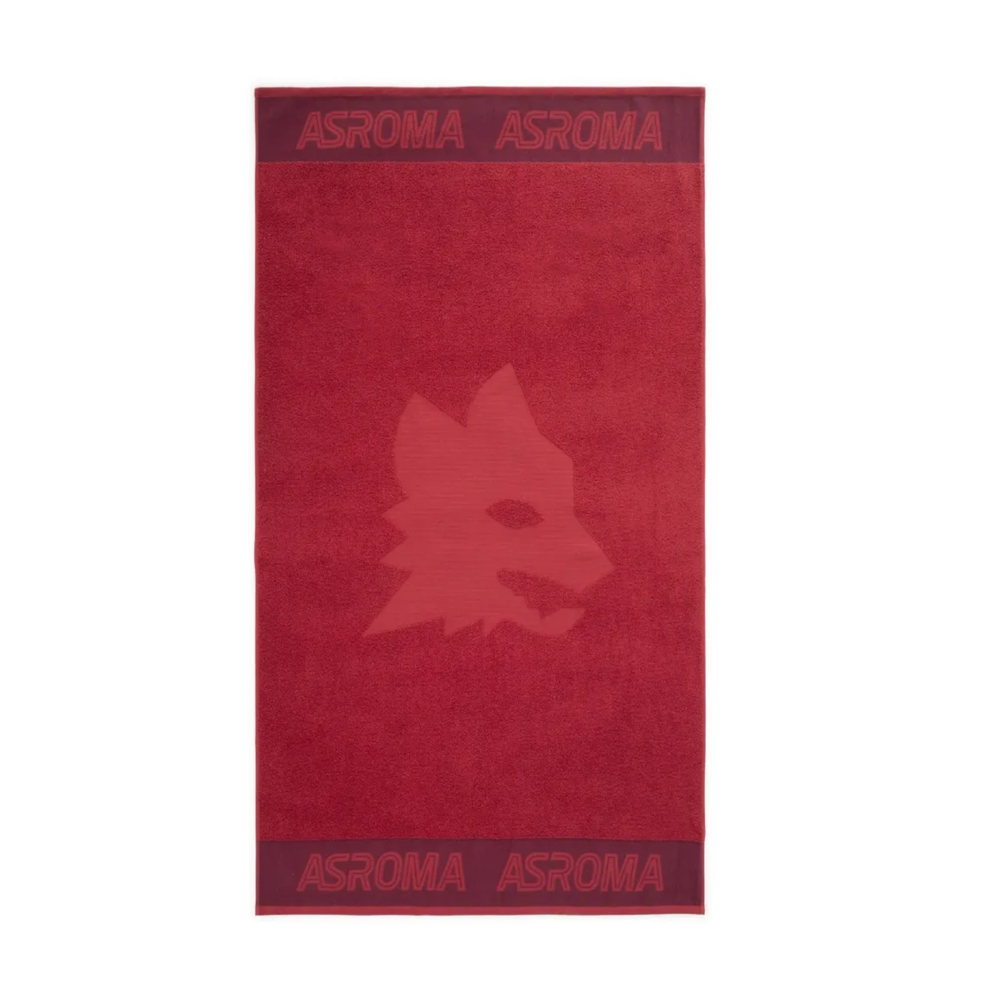 Telo mare Lupo AS Roma, Cotone, 100 x 170, Rosso