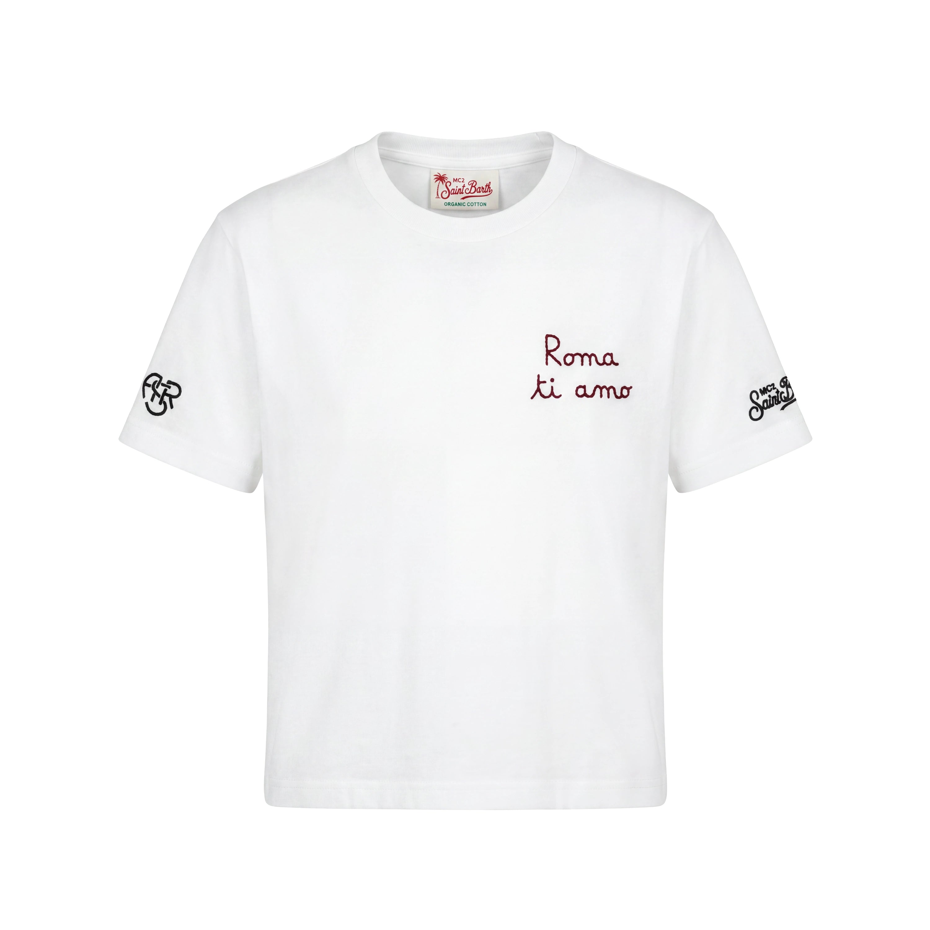 T-shirt Saint Barth "Portofino", Bambino, Bianco front